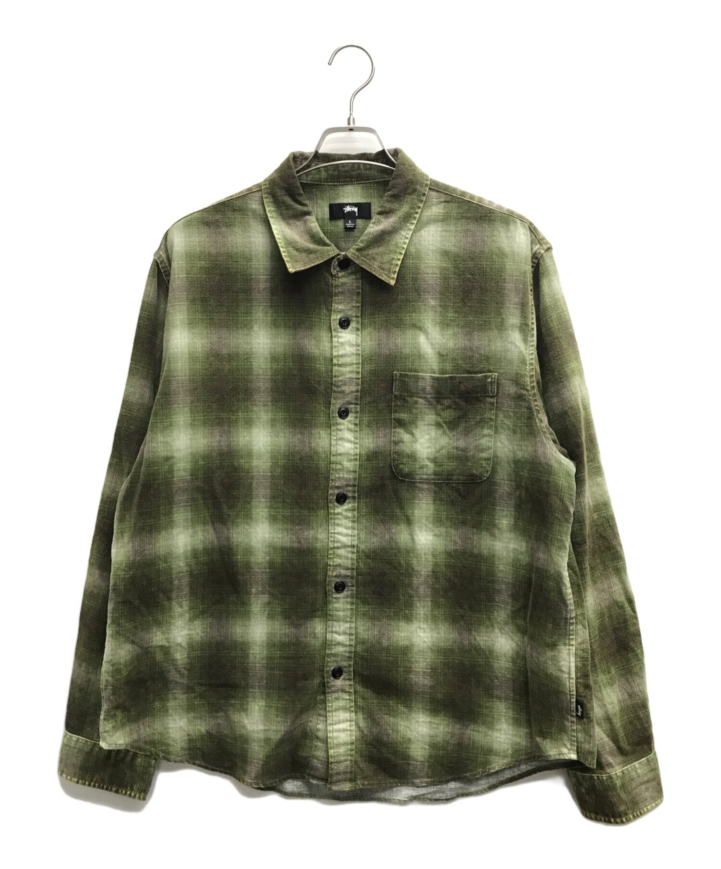 [Pre-owned] stussy Rocco Flannel Plaid Shirt 1110343