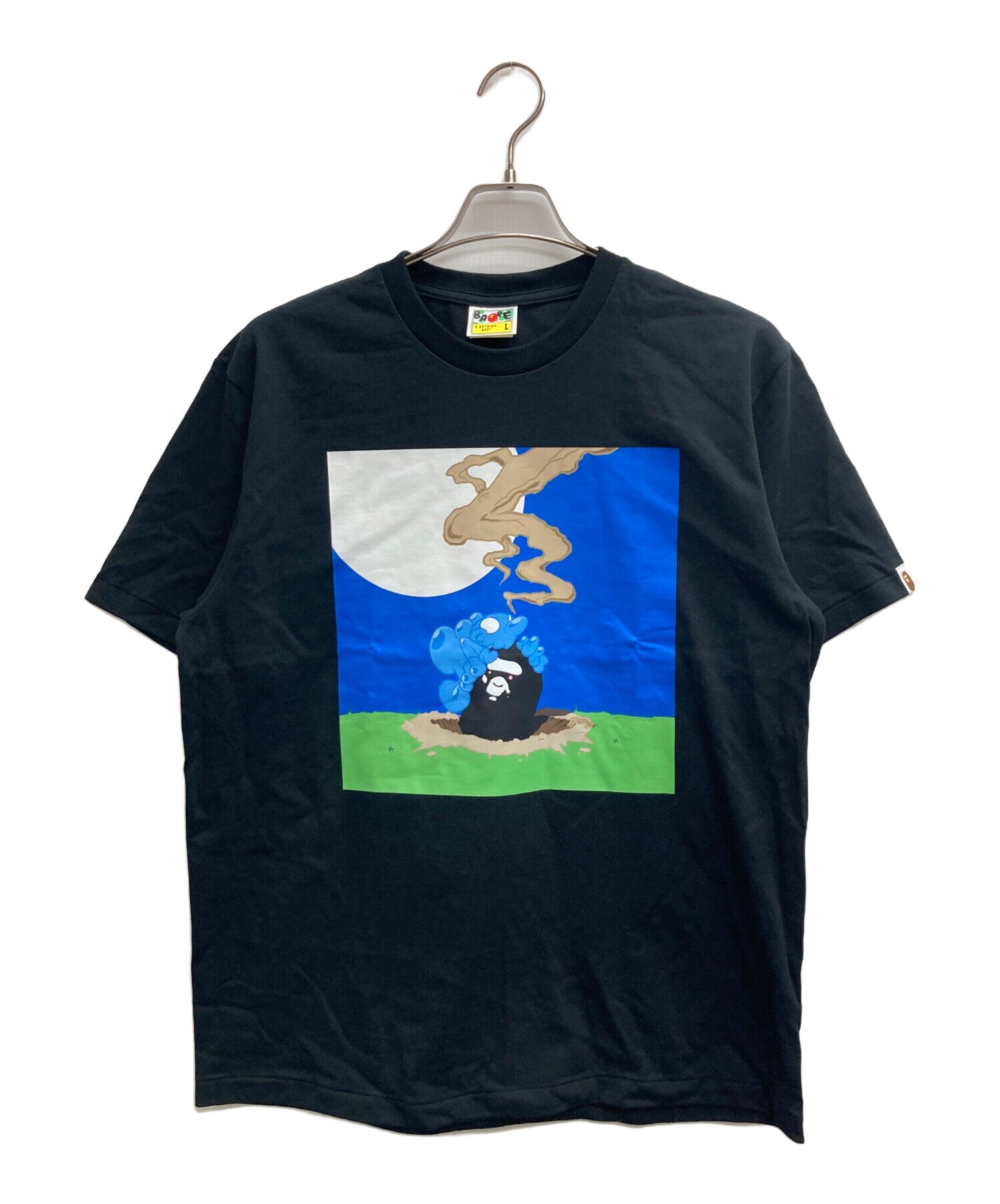 トップス BAPE GALLERY X COIN PARKING DELIVERY TEE Pre-owned] A BATHING APE BAPE GALLERY X COIN PARKING DELIVERY TEE