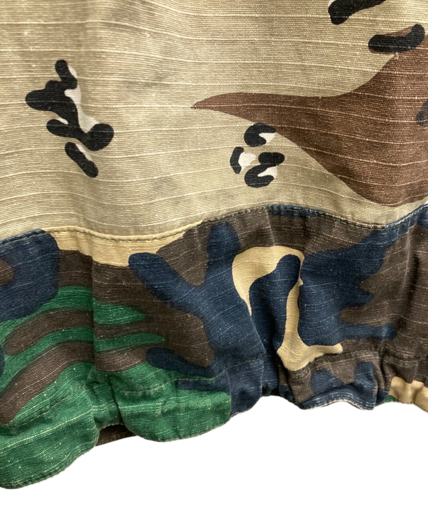 [Pre-owned] stussy Camo-print anorak parka