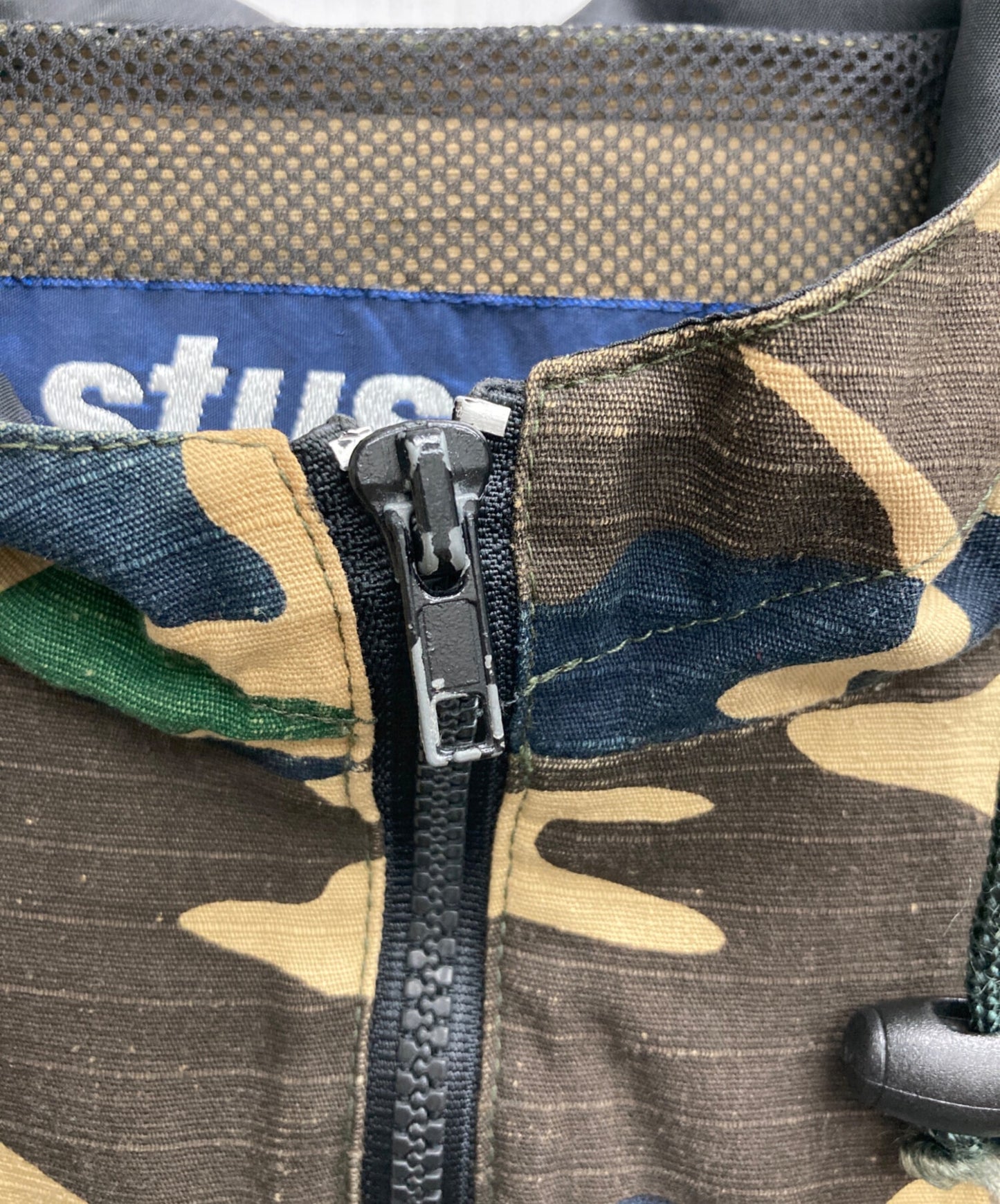 [Pre-owned] stussy Camo-print anorak parka