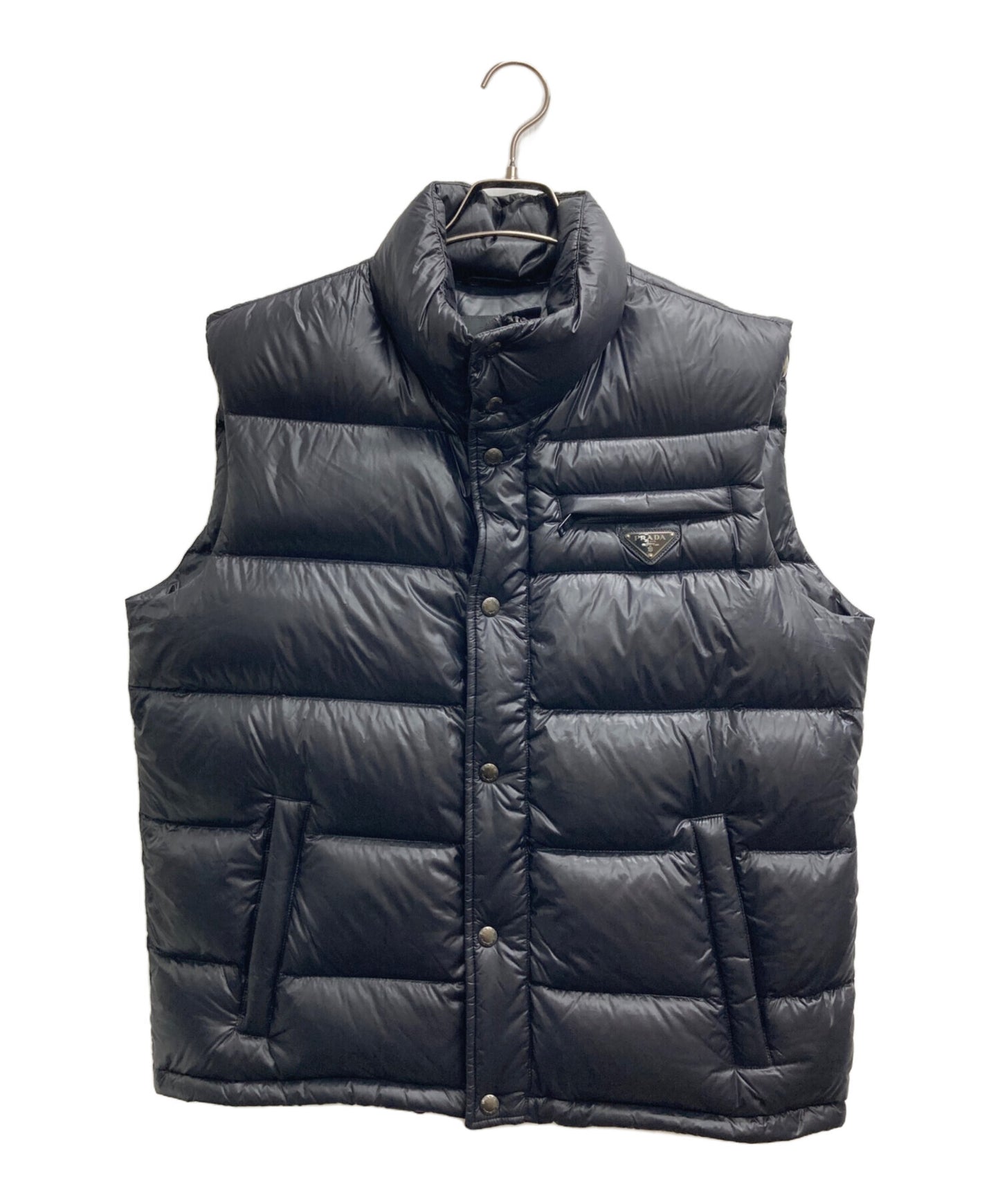 [Pre-owned] PRADA Triangle Logo Plate Down Vest SGJ282 R132