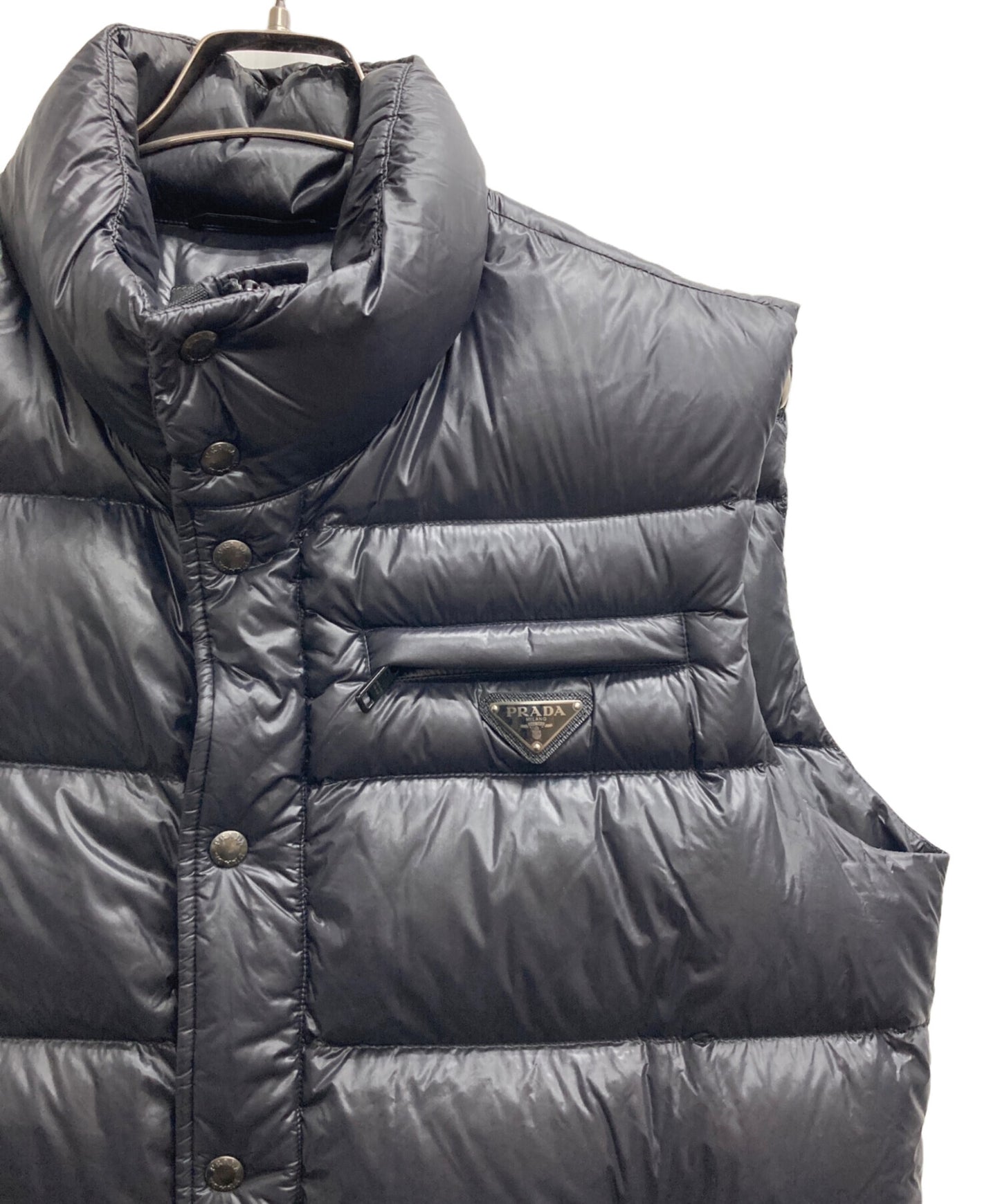 [Pre-owned] PRADA Triangle Logo Plate Down Vest SGJ282 R132