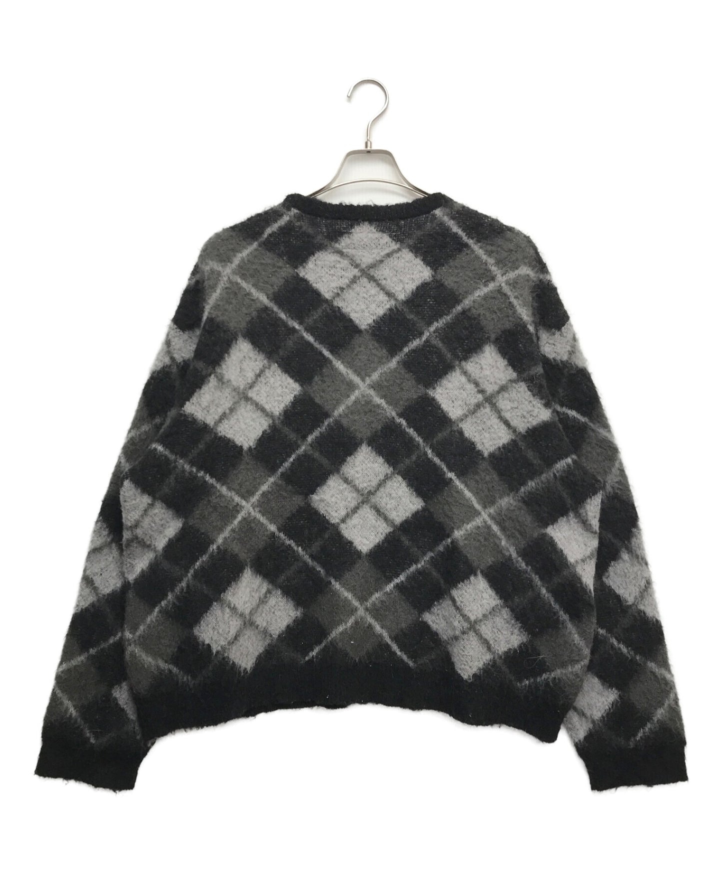 [Pre-owned] NEIGHBORHOOD Argyle Pattern Mohair Sweater Knit Sweater Mohair Knit 232FUNH-KNM03