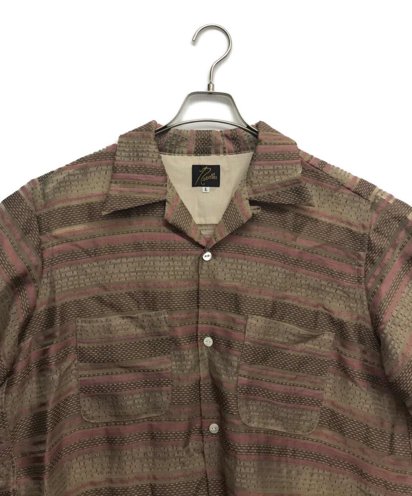 [Pre-owned] Needles S/S ONE-UP SHIRT Short sleeve shirt Open collar shirt Shirt OT141