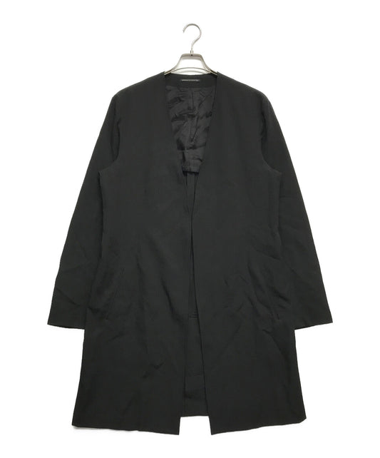 [Pre-owned] Yohji Yamamoto pour homme Wrinkled Gabba Collarless Long Jacket Jacket HZ-J05-100