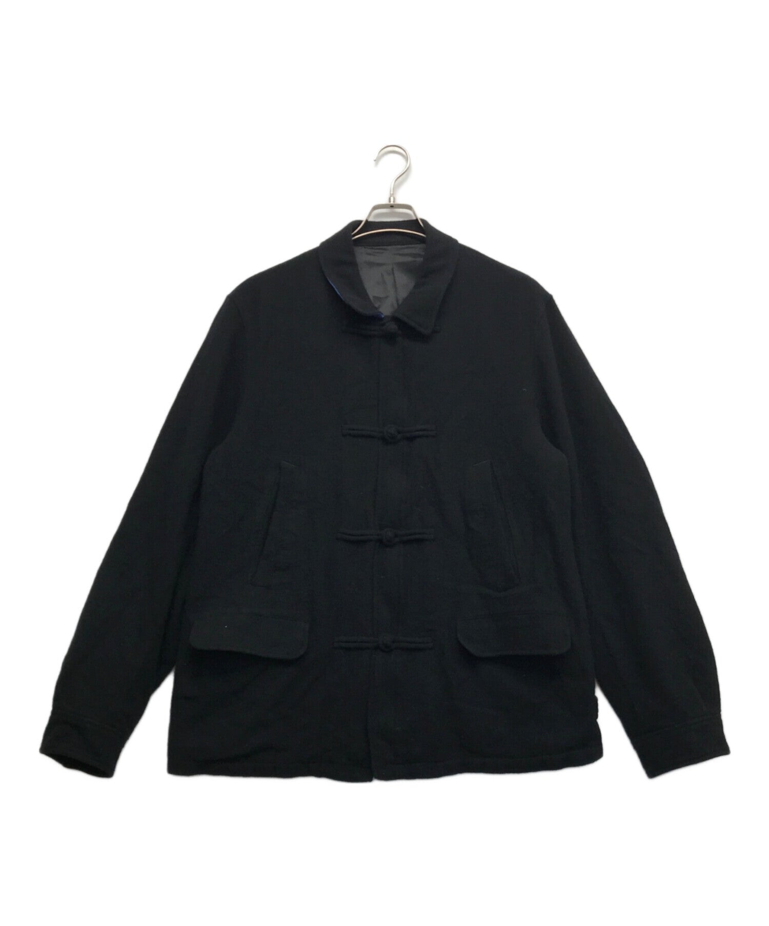 希少 01ss UNDERCOVER CHINA SHIRTS JACKET Pre-owned] UNDERCOVER Shrunken Wool China Blue Blouson