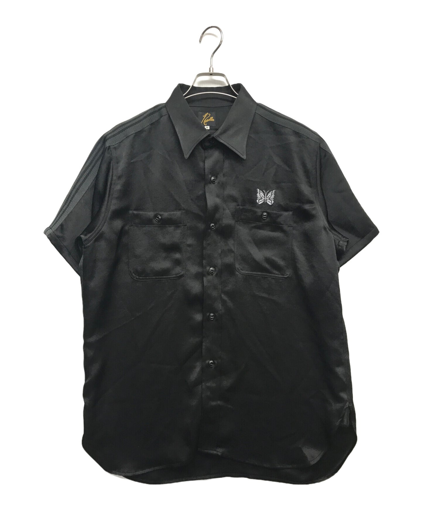 [Pre-owned] Needles S/S Work Shirt Poly Sateen Work Shirt Poly Satin Shirt Short Sleeve Shirt OT1660
