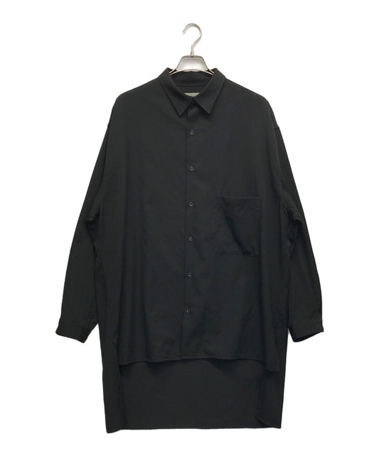 [Pre-owned] Yohji Yamamoto pour homme Front and Back Tiered Blouse Blouse Long Sleeve Shirt Shirt HN-B34-100