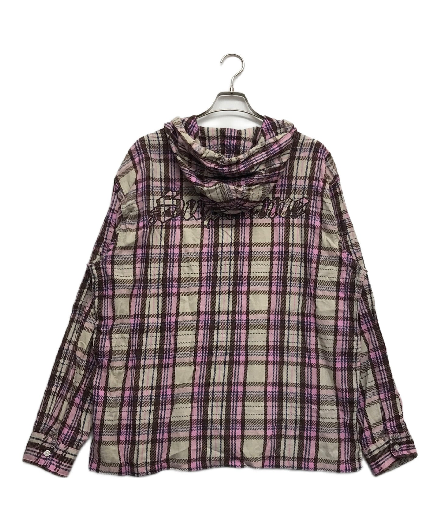 [Pre-owned] SUPREME Printed Hooded Flannel Shirt Long Sleeve Shirt Shirt