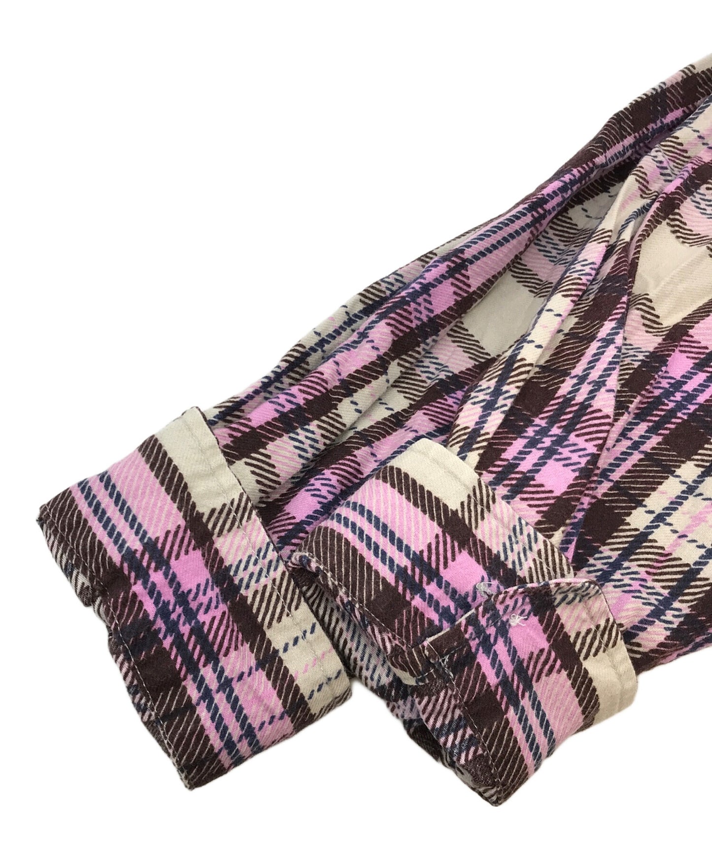 [Pre-owned] SUPREME Printed Hooded Flannel Shirt Long Sleeve Shirt Shirt