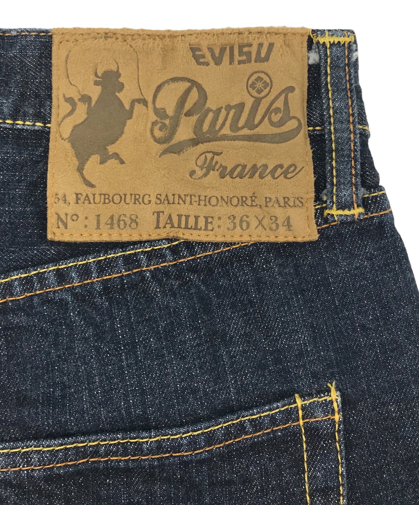 [Pre-owned] EVISU Seagull Snake selvedge denim pants denim pants denim pants 1468