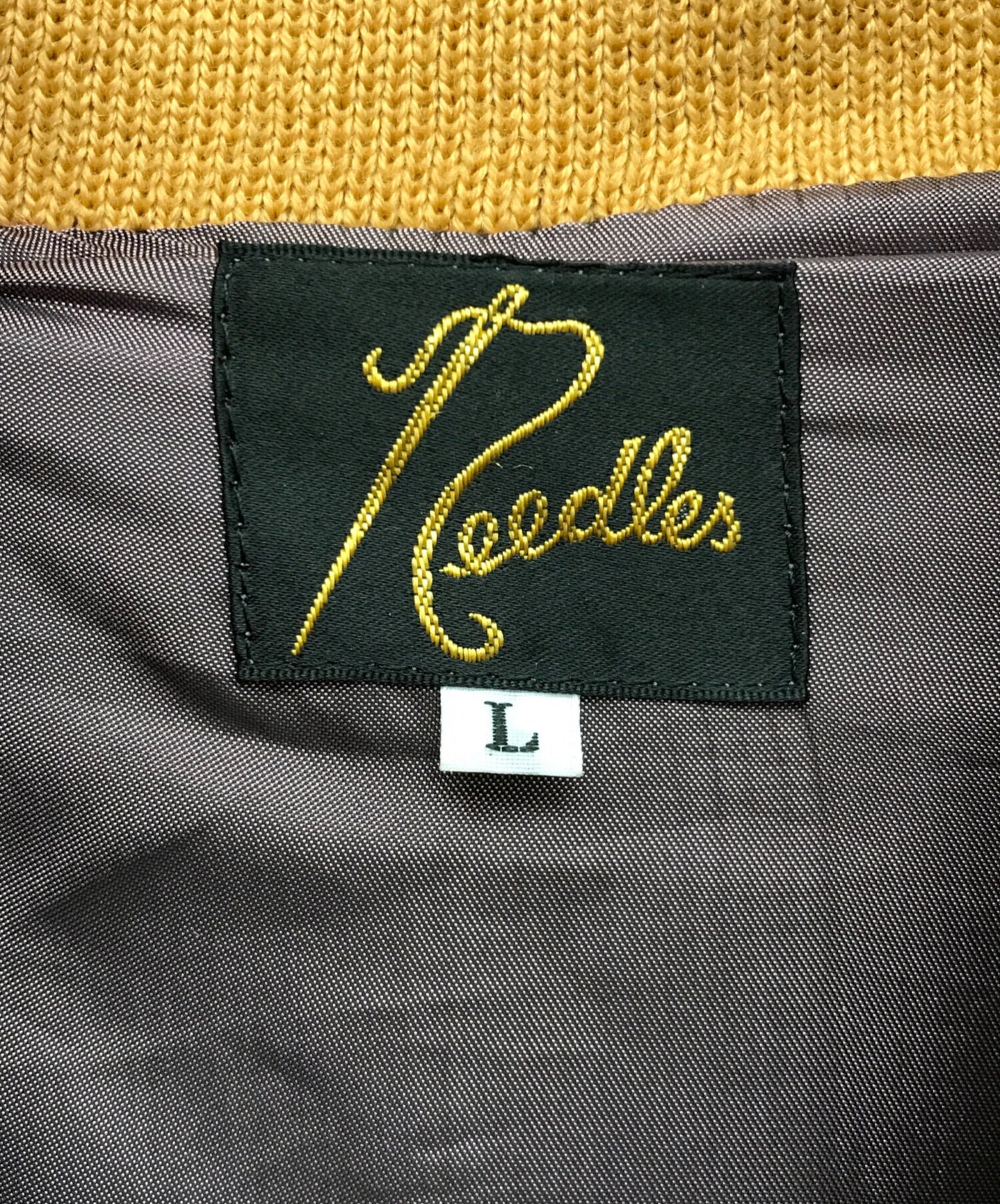 [Pre-owned] Needles Leather Award Jacket Leather Jacket Varsity Jacket LQ094