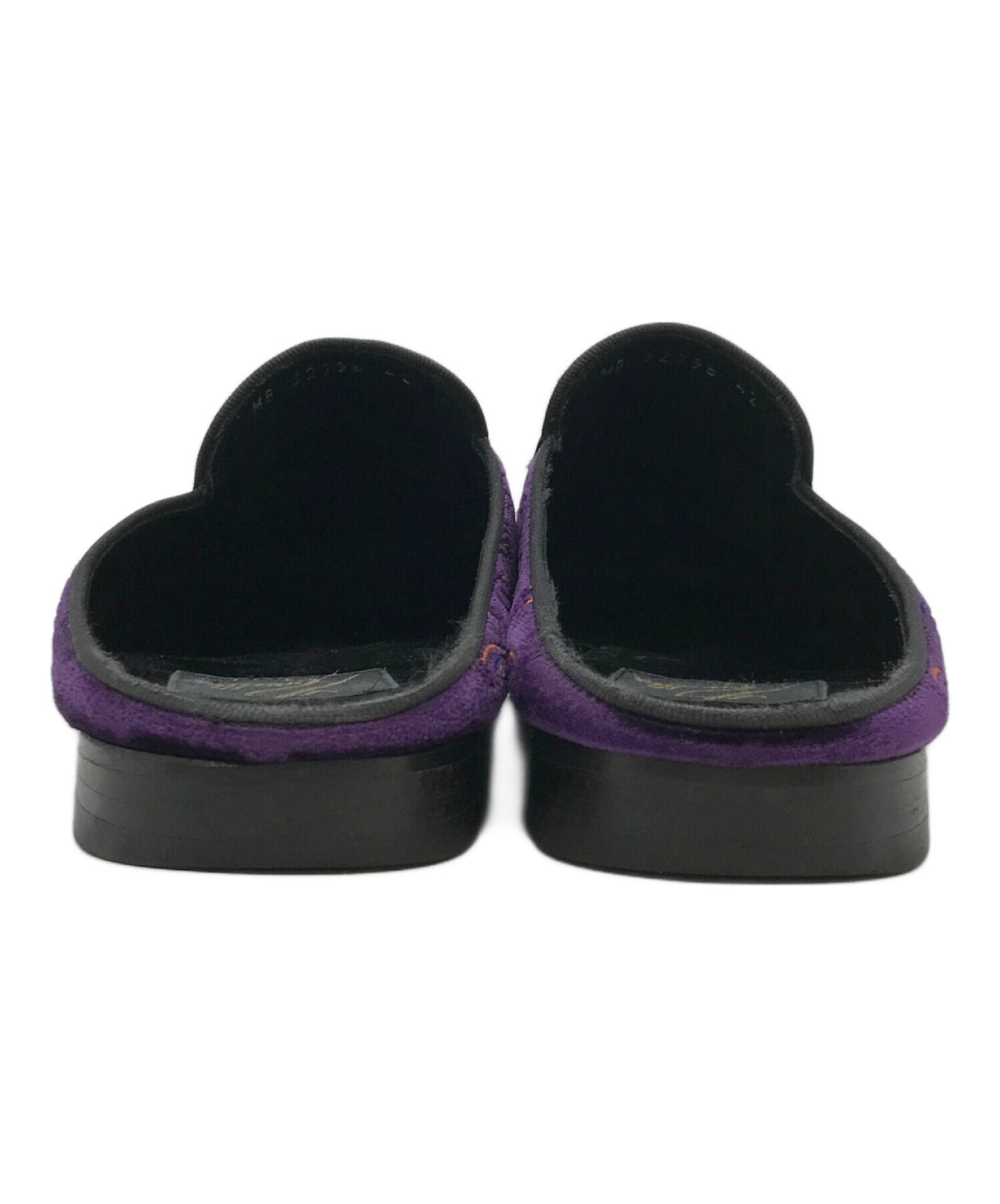 [Pre-owned] Needles Butterfly Embroidered Suede Mules Mule Shoes MB32796