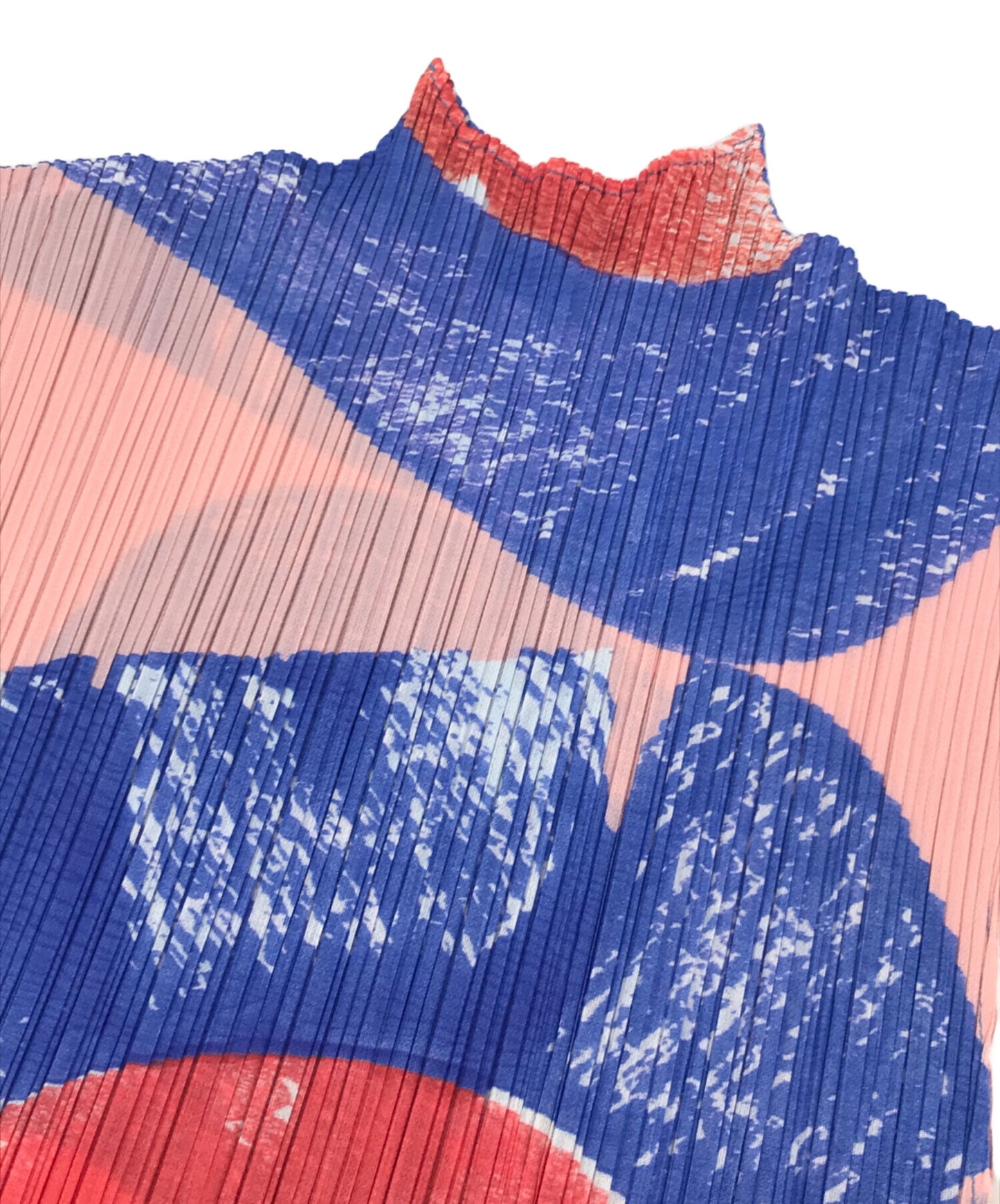 [Pre-owned] PLEATS PLEASE Sleeveless pleated blouse with all-over pattern PP51JK681