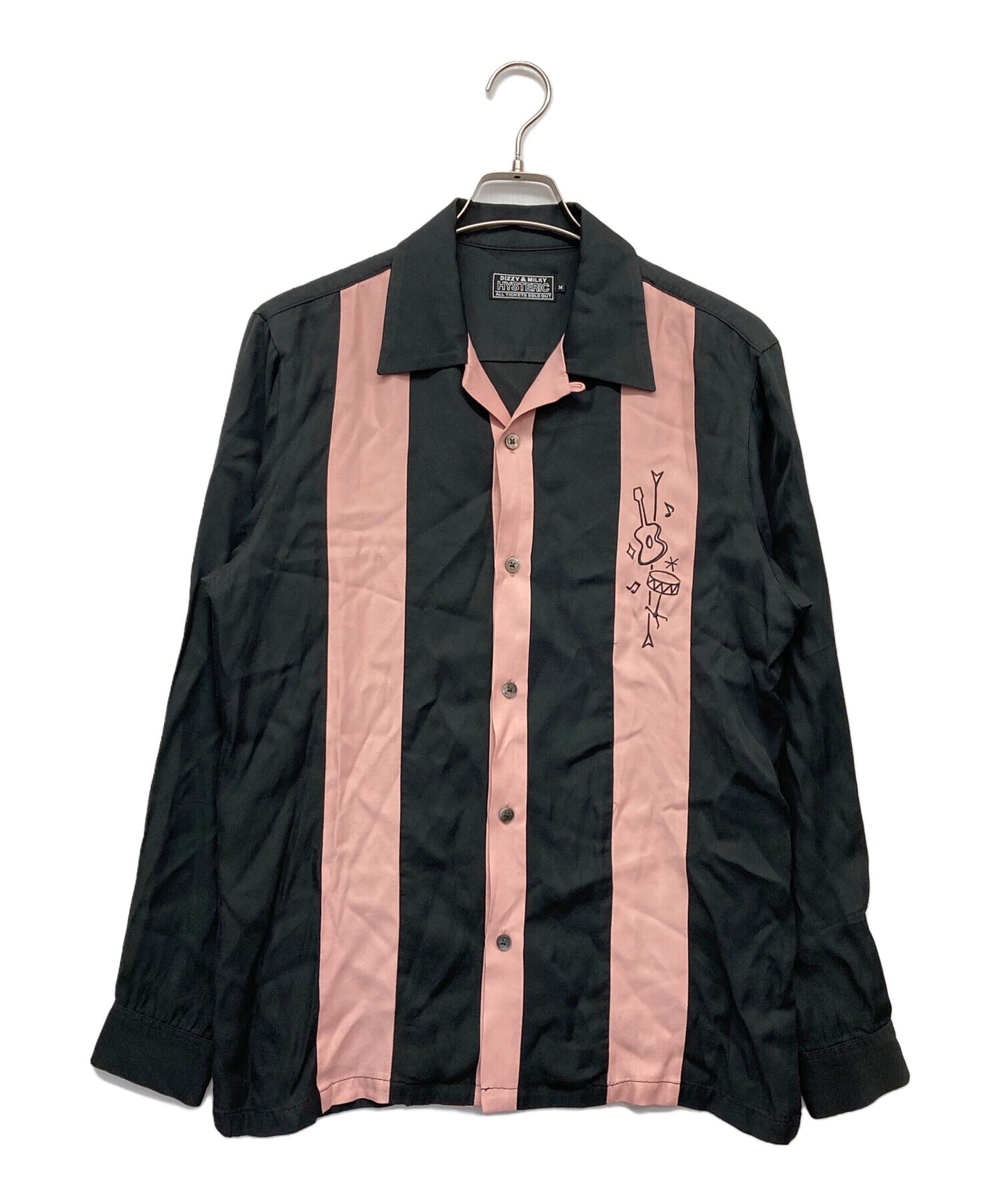 [Pre-owned] Hysteric Glamour 50'S MODERN embroidery open collar shirt colored shirt long sleeve shirt shirt 02243AH04