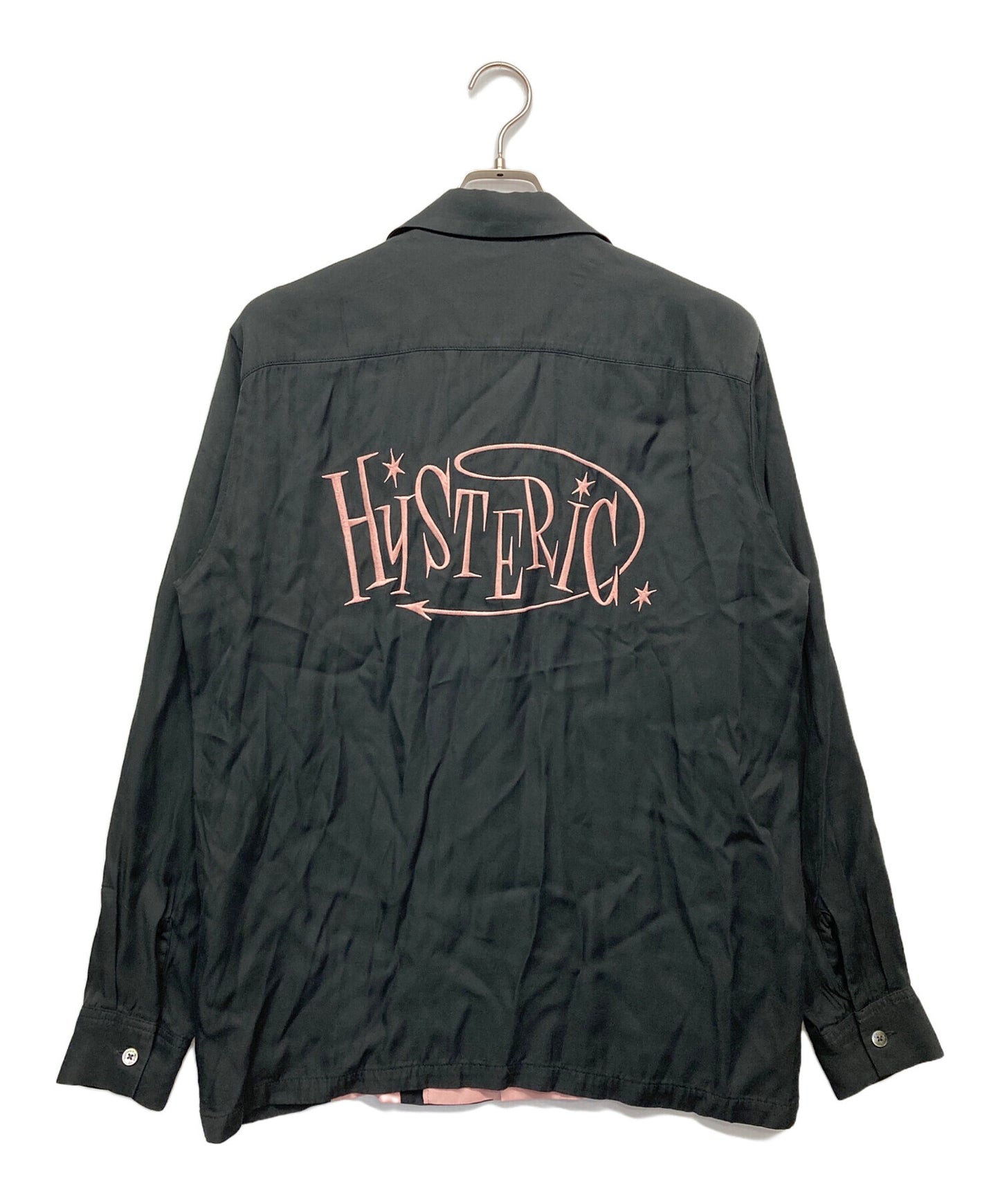 [Pre-owned] Hysteric Glamour 50'S MODERN embroidery open collar shirt colored shirt long sleeve shirt shirt 02243AH04