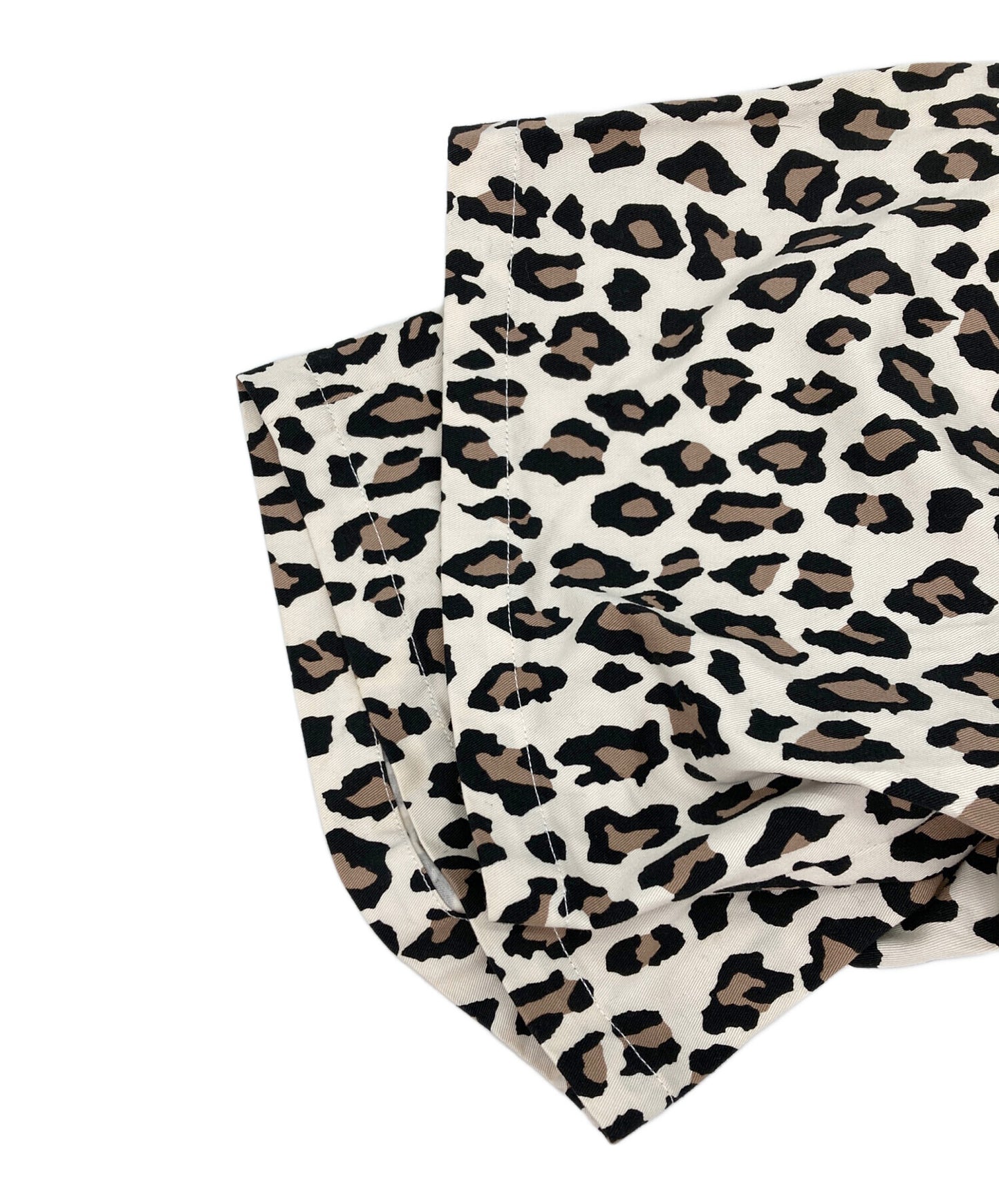 [Pre-owned] WACKO MARIA LEOPARD DOUBLE PLEATED SHORT TROUSERS half pants pants pants WM-PT-13