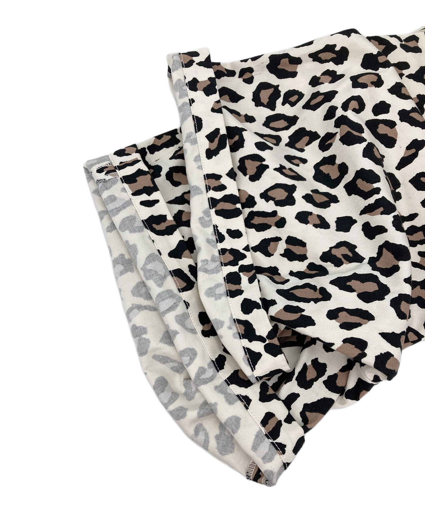 [Pre-owned] WACKO MARIA LEOPARD DOUBLE PLEATED SHORT TROUSERS half pants pants pants WM-PT-13