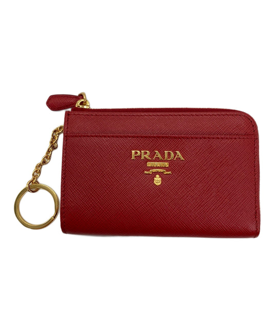 [Pre-owned] PRADA SAFFIANO METAL Key Pouch Wallet Coin Purse 1PP122