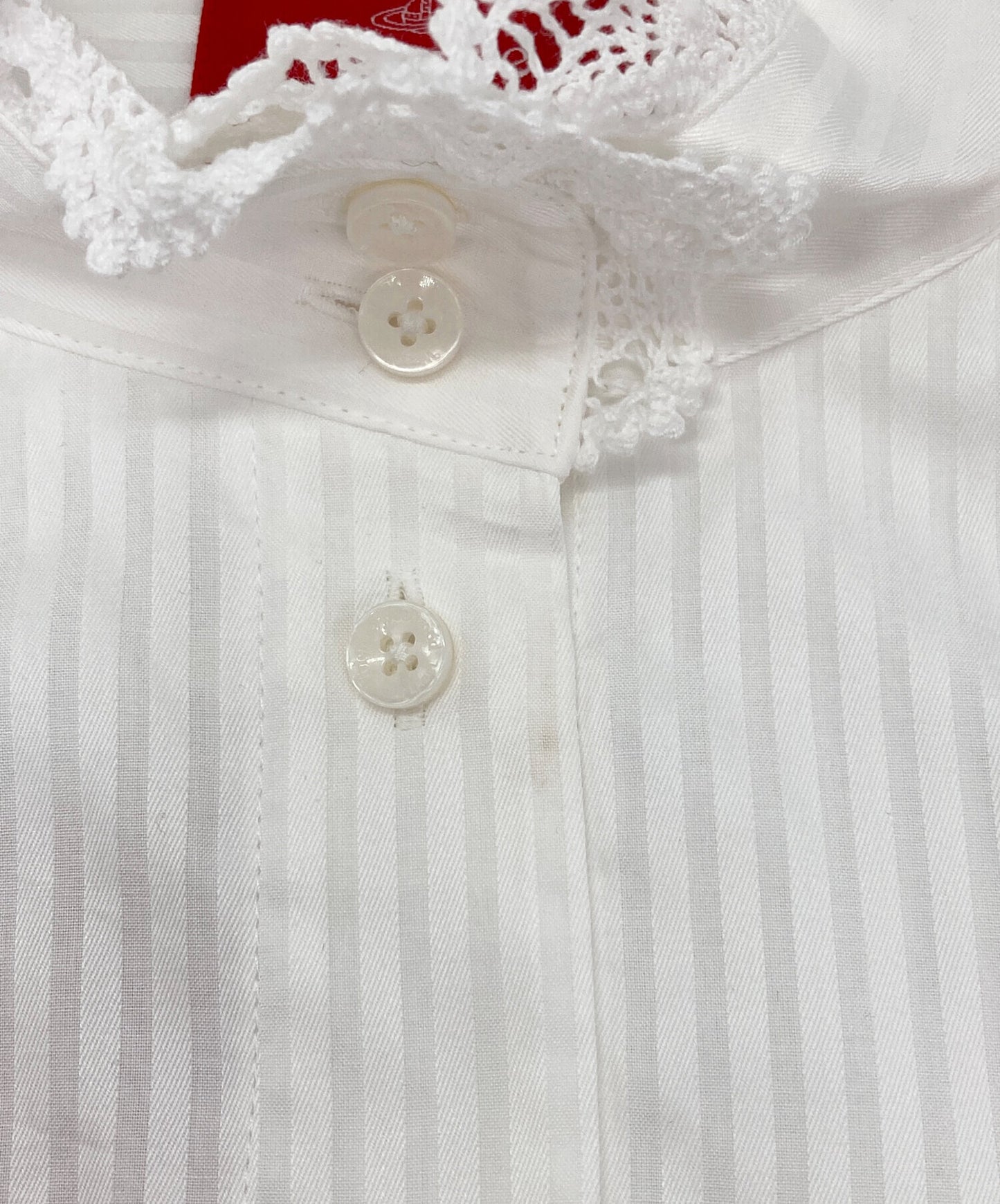 [Pre-owned] Vivienne Westwood Frilled Bow Tie Blouse Long Sleeve Shirt Long Sleeve Blouse Long Sleeve Shirt Blouse 16-11-832001-00