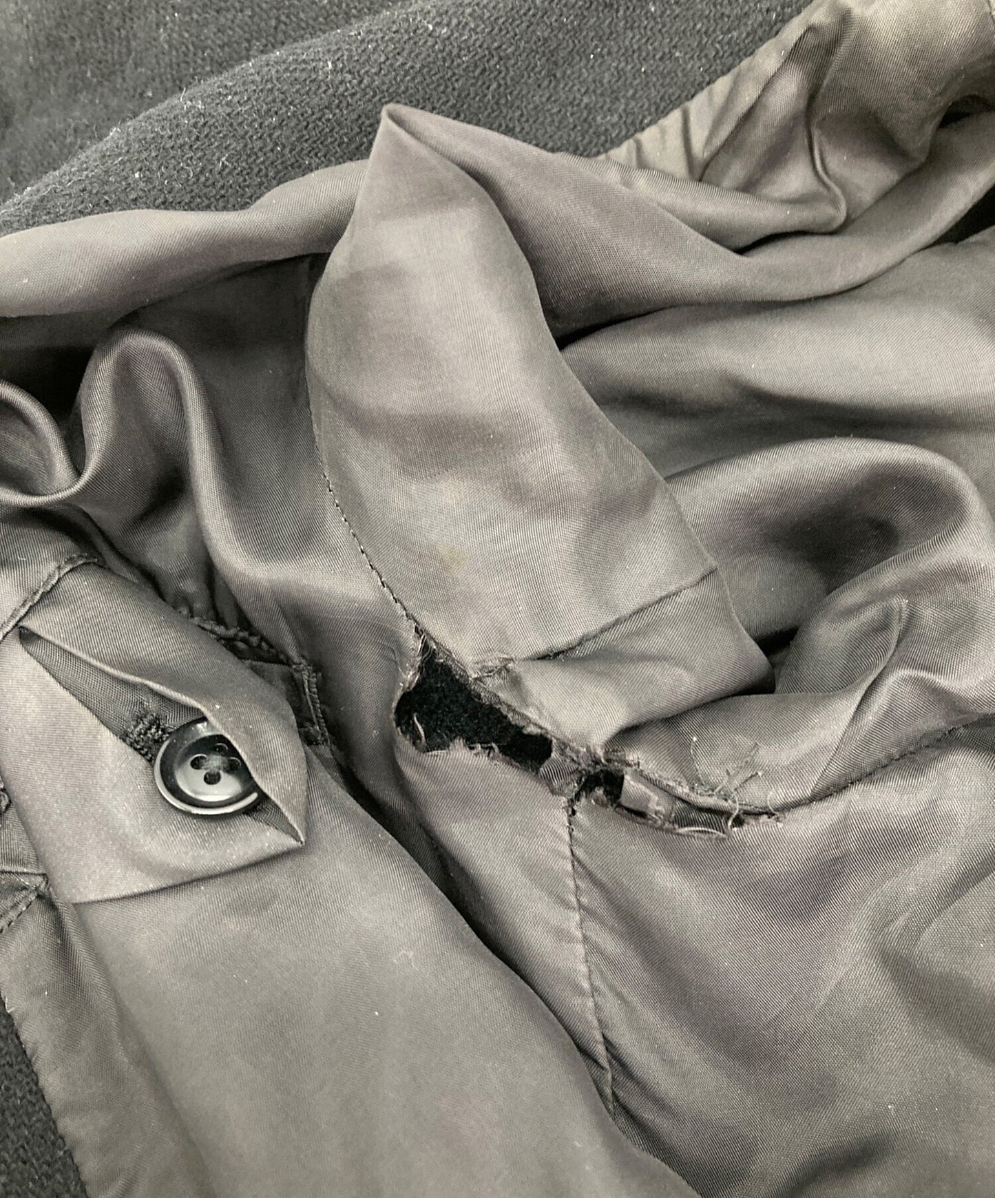 [Pre-owned] GROUND Y Lamb Wool Coat Wool Coat Long Coat Coat GV-C03-103