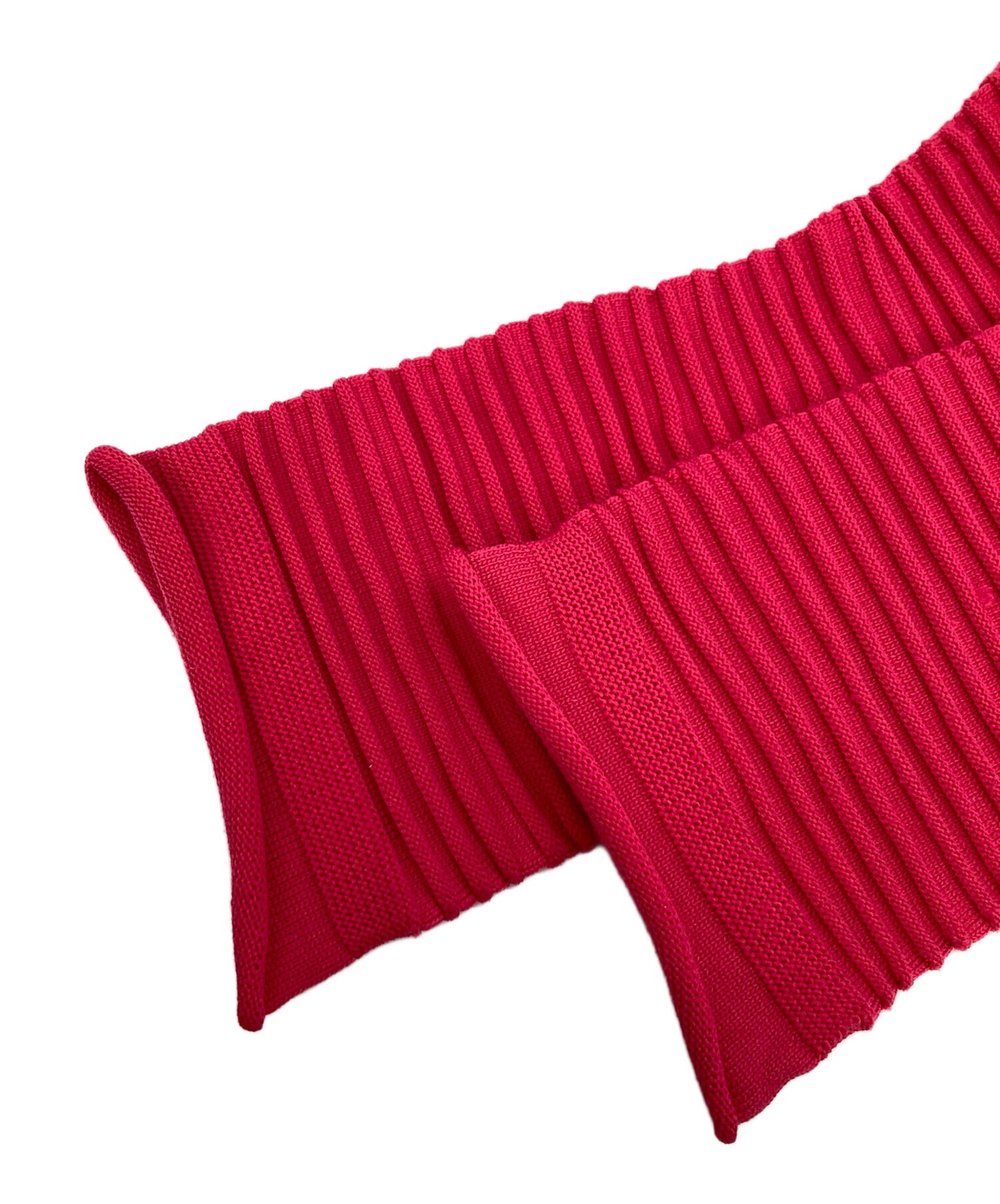 [Pre-owned] PLEATS PLEASE POWAN KNIT Modified High Neck Striped Knitwear Knit PP43KK811