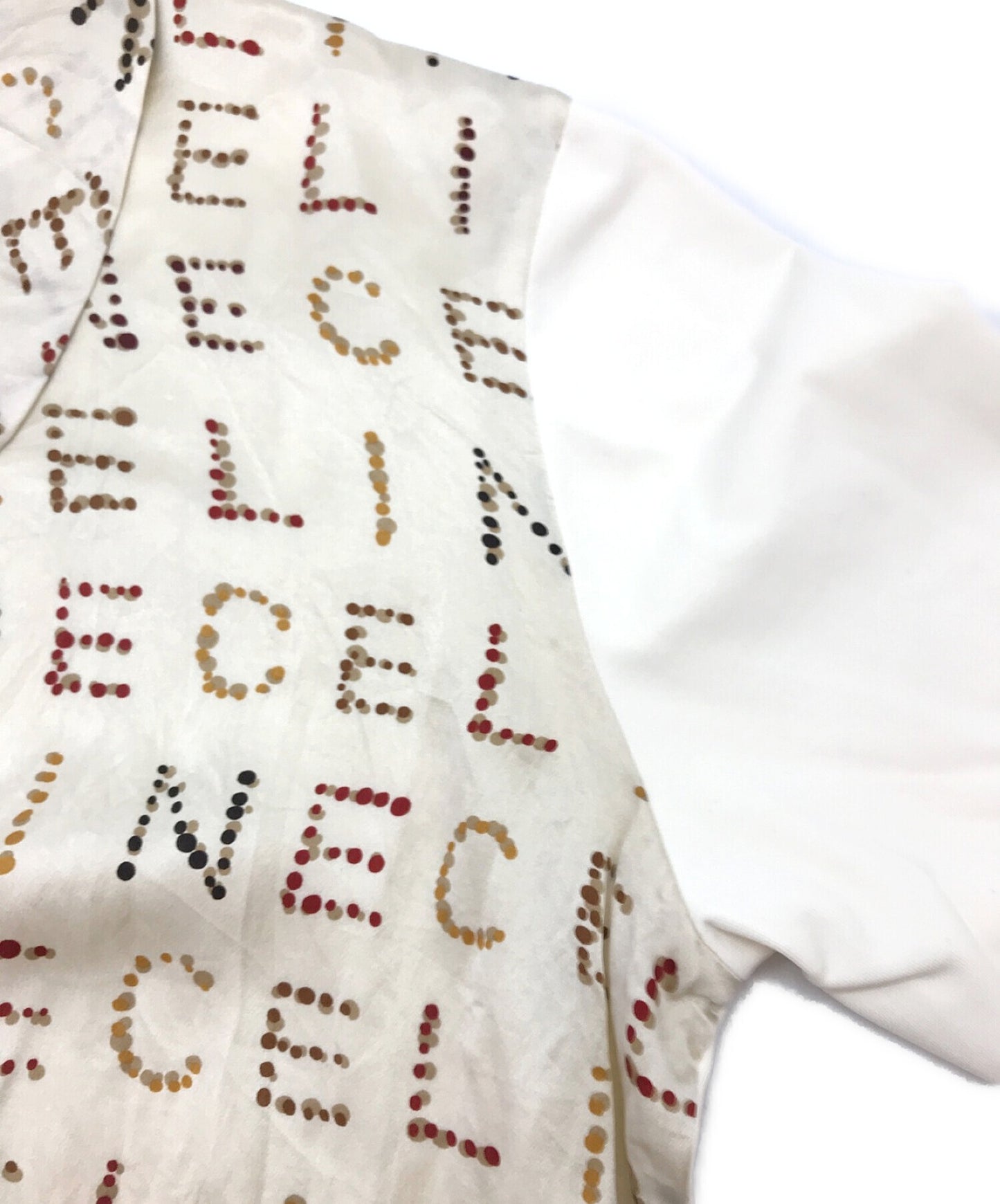 [Pre-owned] CELINE Cutout Logo Silk Shirt