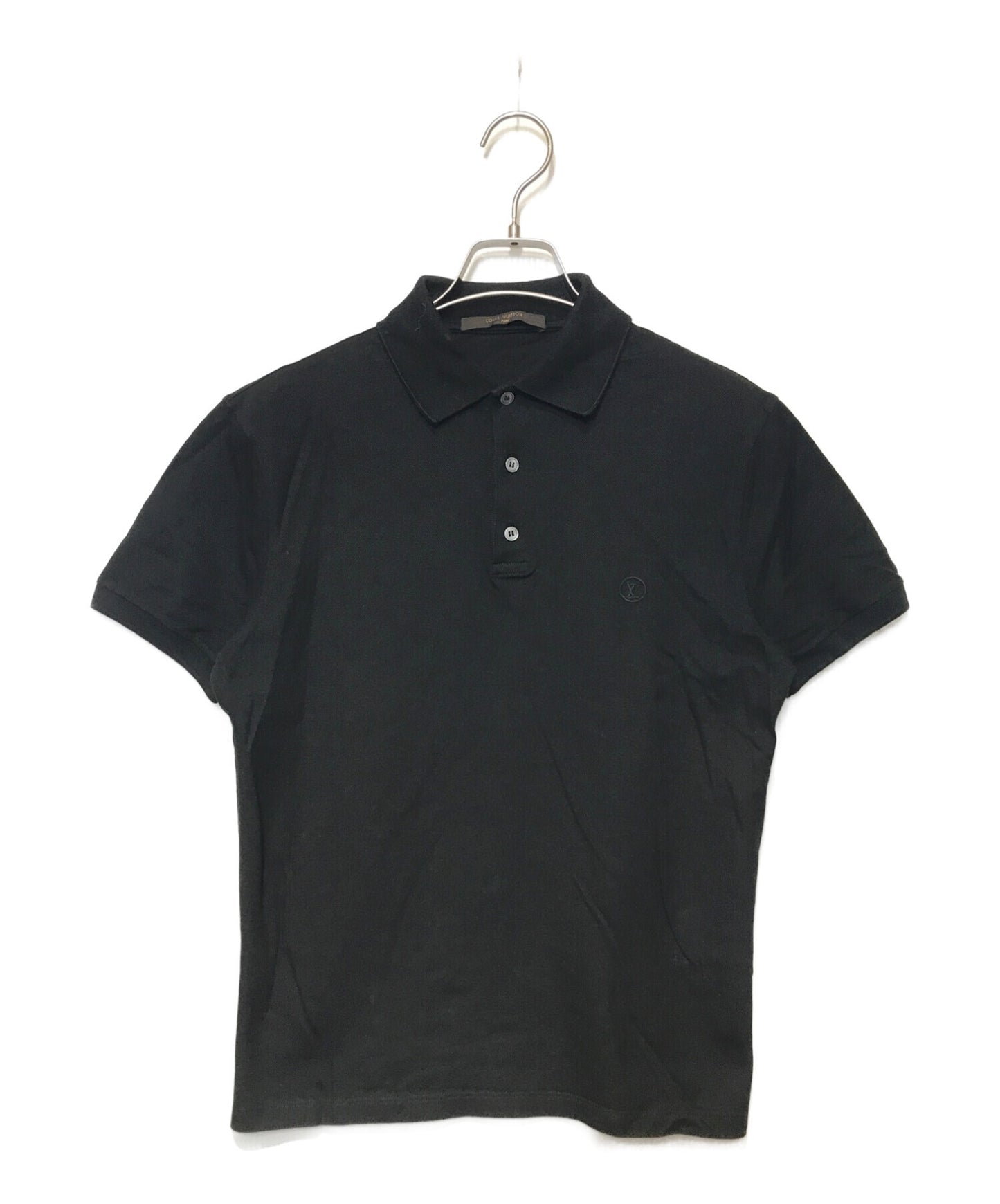 [Pre-owned] LOUIS VUITTON Monogram embroidered polo shirt, half button, henley neck, dress/ RM162Q JEA HAJR32