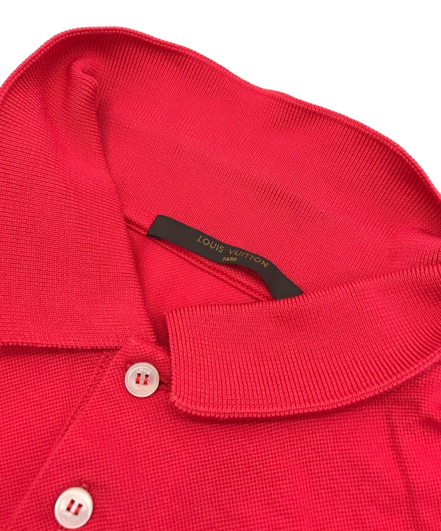 [Pre-owned] LOUIS VUITTON Monogram embroidered polo shirt / dress / pullover / short sleeve shirt / half button RM142Q H1JR32JEA