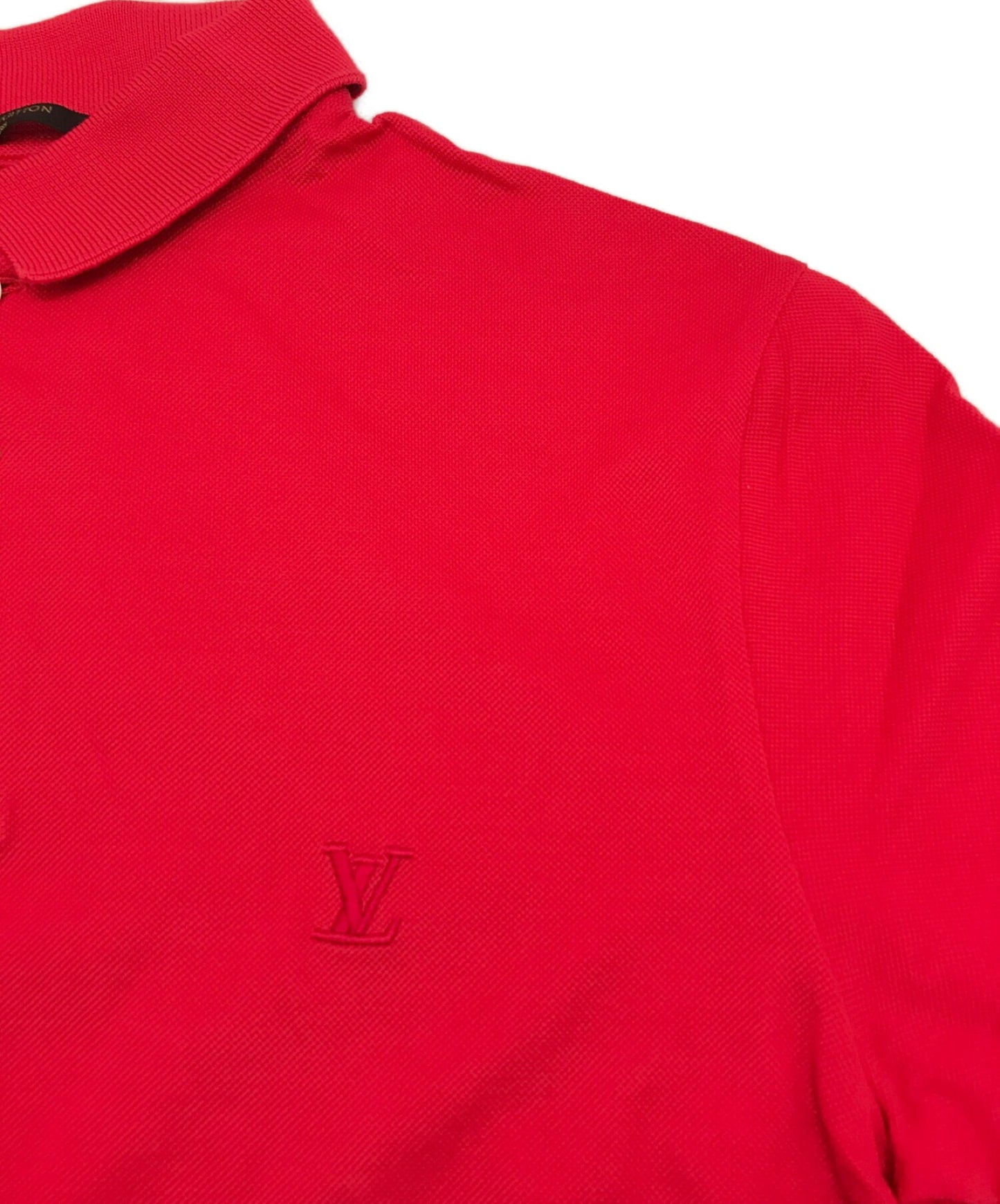 [Pre-owned] LOUIS VUITTON Monogram embroidered polo shirt / dress / pullover / short sleeve shirt / half button RM142Q H1JR32JEA