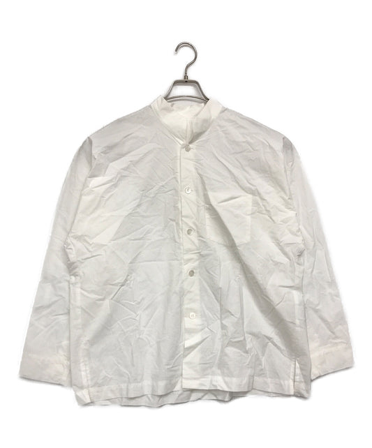 [Pre-owned] HOMME PLISSE ISSEY MIYAKE Stand collar wide shirt / oversized / dress / long sleeve / long sleeve HP38FJ345