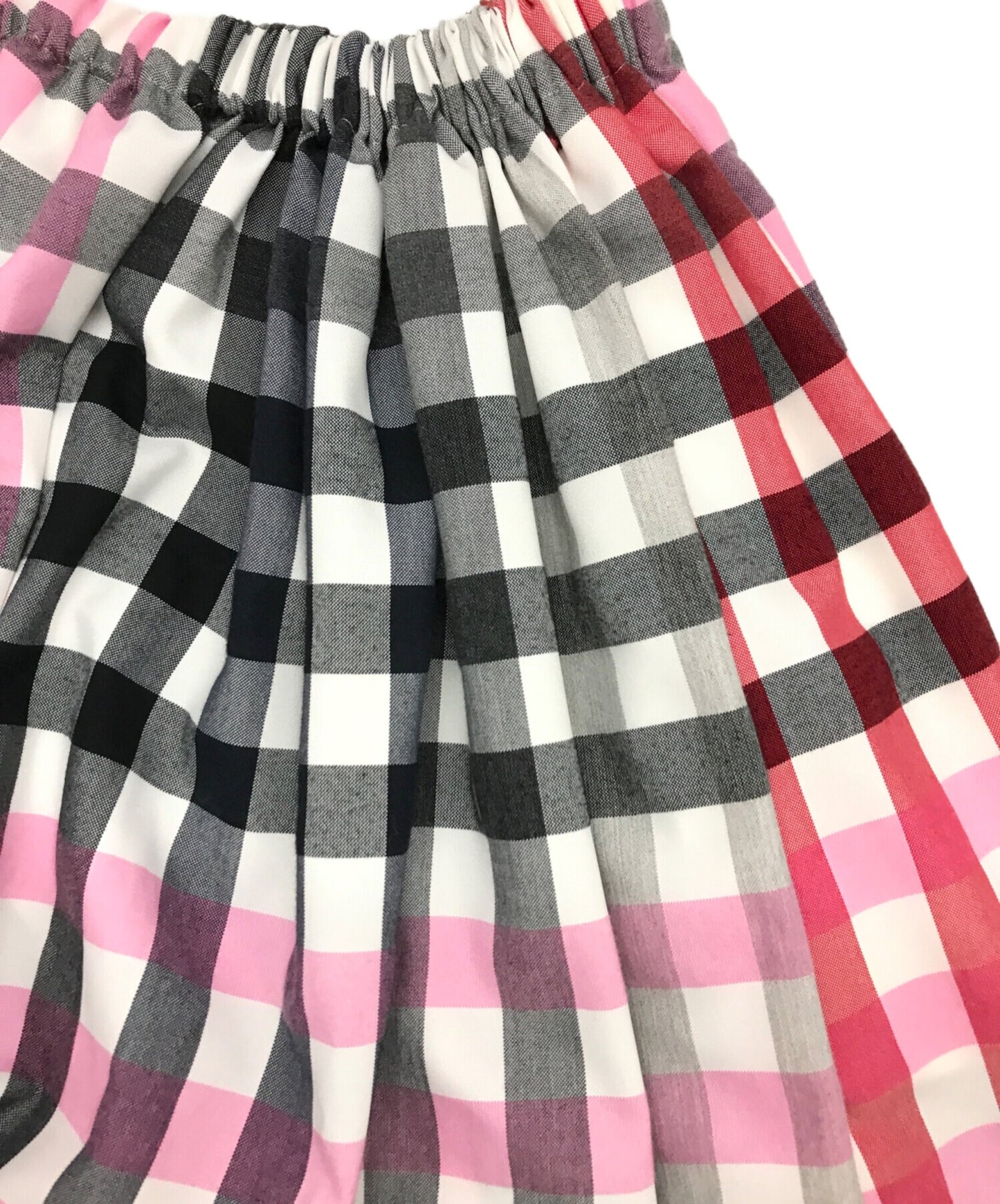 [Pre-owned] tricot COMME des GARCONS Check Pleated Switched Skirt TC-S016