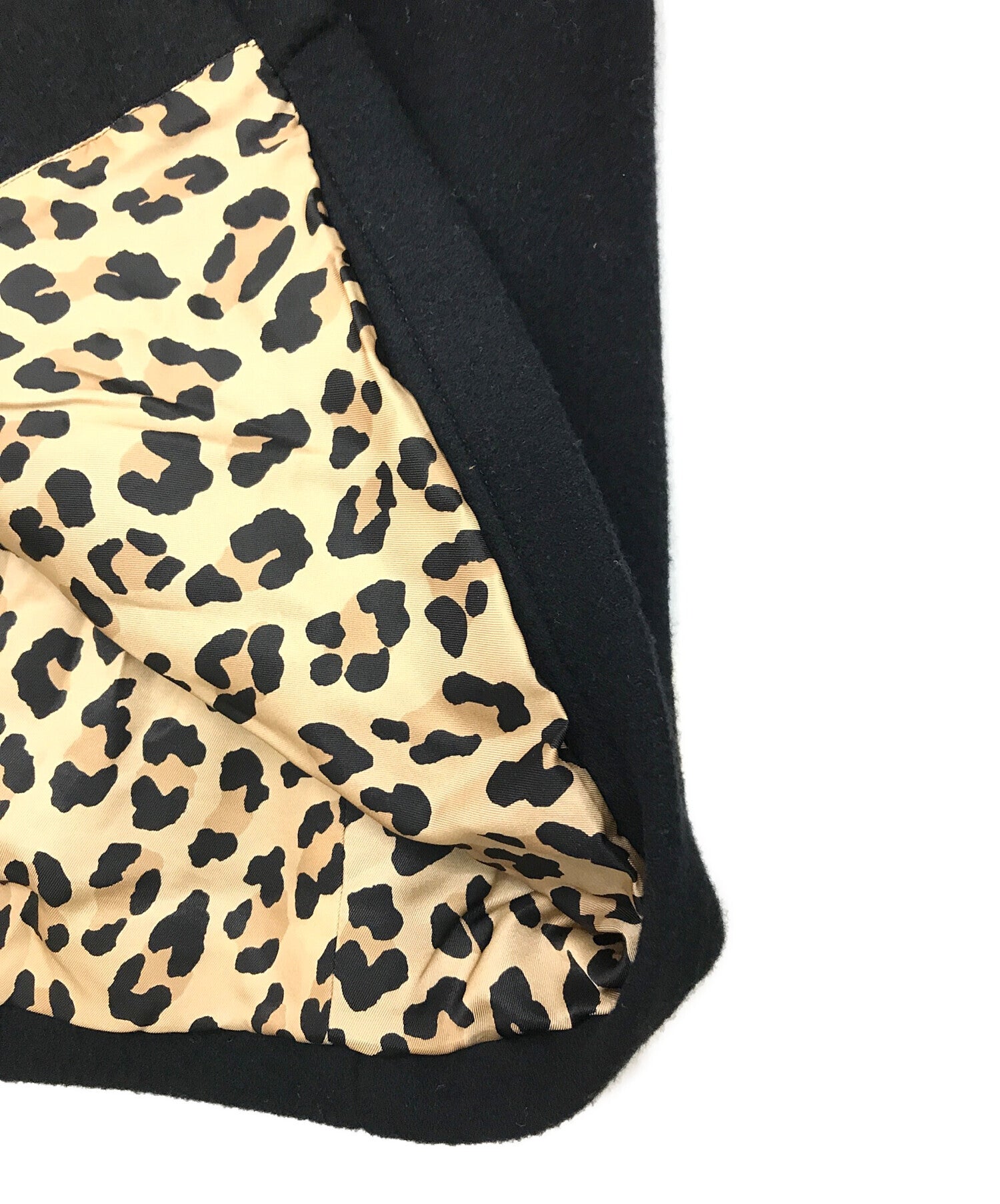 [Pre-owned] WACKO MARIA Leopard Lined Ball Collar Coat