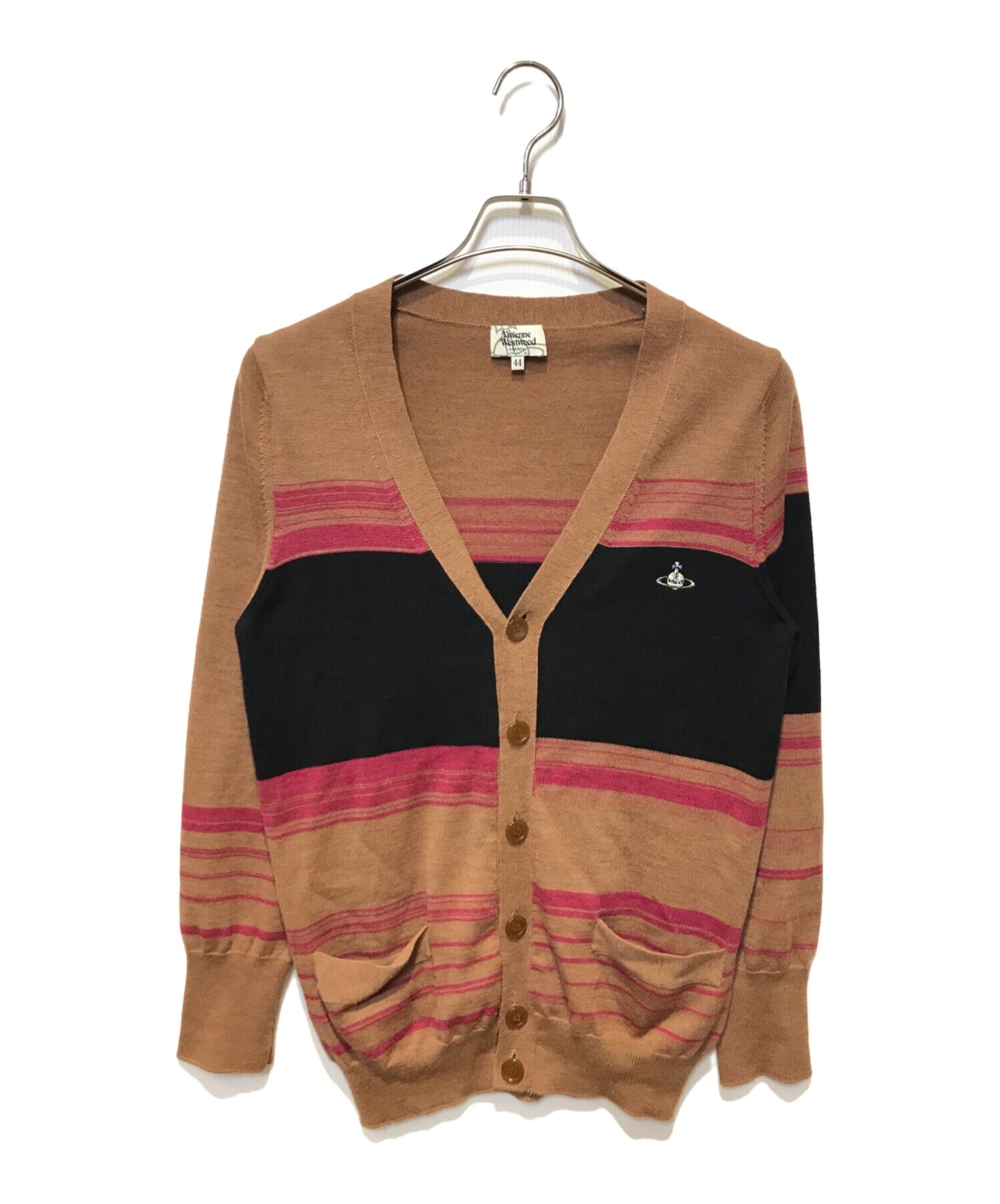 [Pre-owned] Vivienne Westwood man One Point Orb V-Neck Cardigan 4145-6104