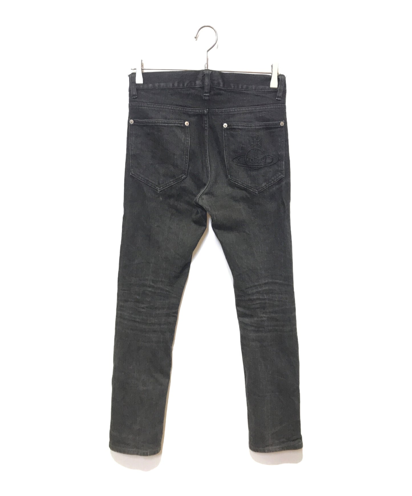 [Pre-owned] Vivienne Westwood man Orb Embroidered Skinny Denim Pants VW-V1-75568