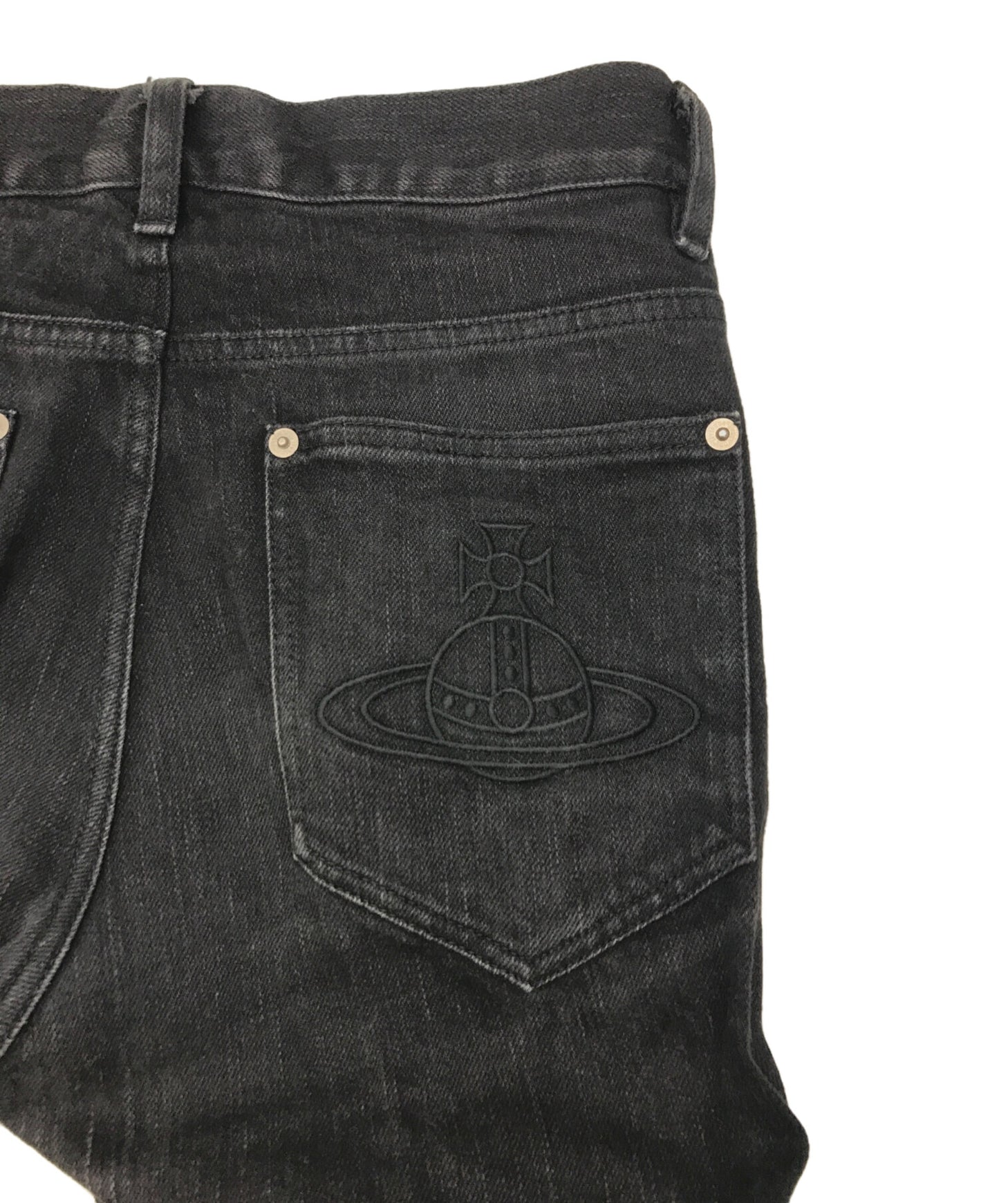 [Pre-owned] Vivienne Westwood man Orb Embroidered Skinny Denim Pants VW-V1-75568