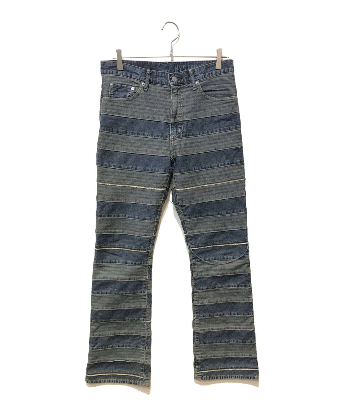 [Pre-owned] Hysteric Glamour Scratch Flare Denim Pants 02212AP01
