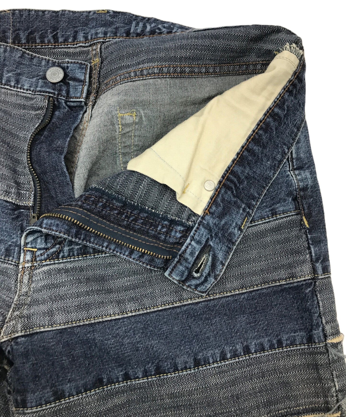 [Pre-owned] Hysteric Glamour Scratch Flare Denim Pants 02212AP01