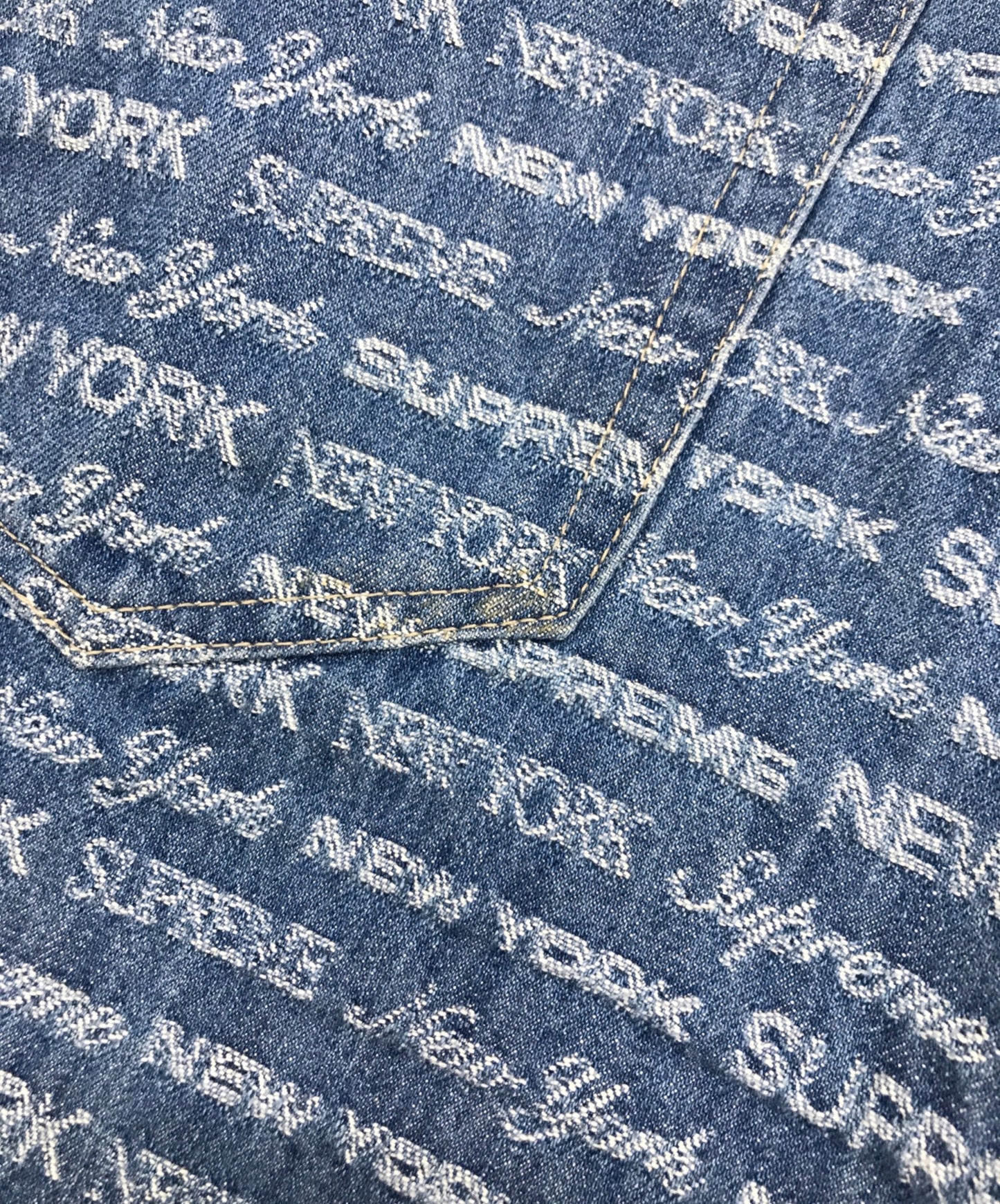 [Pre-owned] SUPREME Multi-type Jacquard Regular Denim Pants