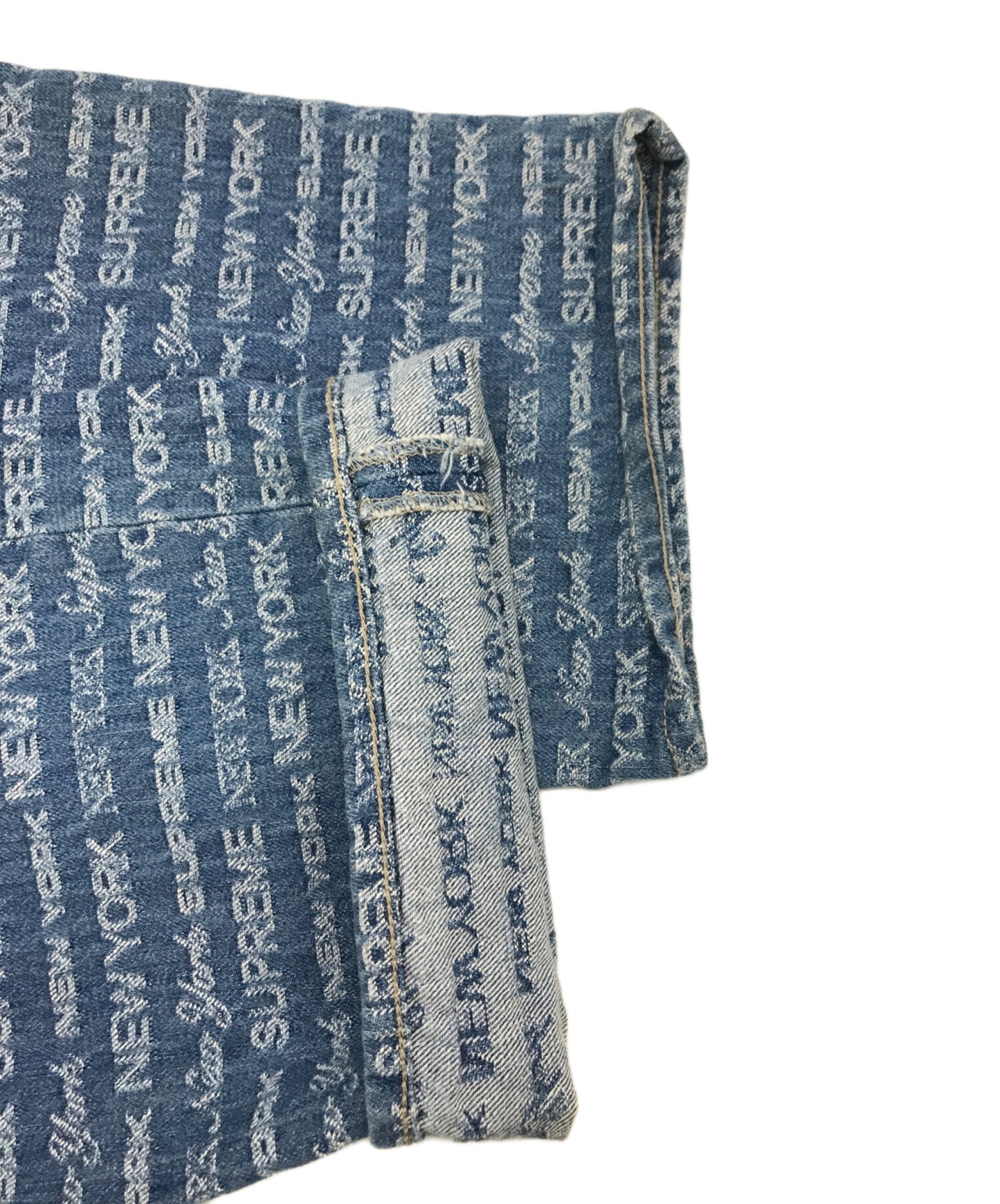 [Pre-owned] SUPREME Multi-type Jacquard Regular Denim Pants