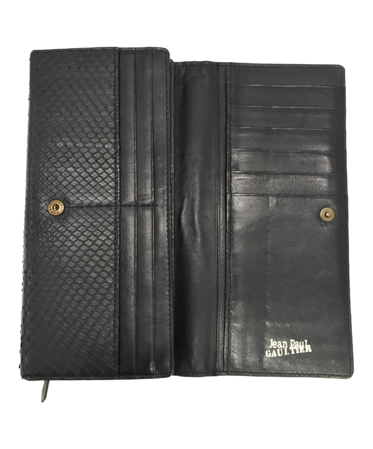 [Pre-owned] Jean Paul GAULTIER Dragon Plate Python Long Wallet