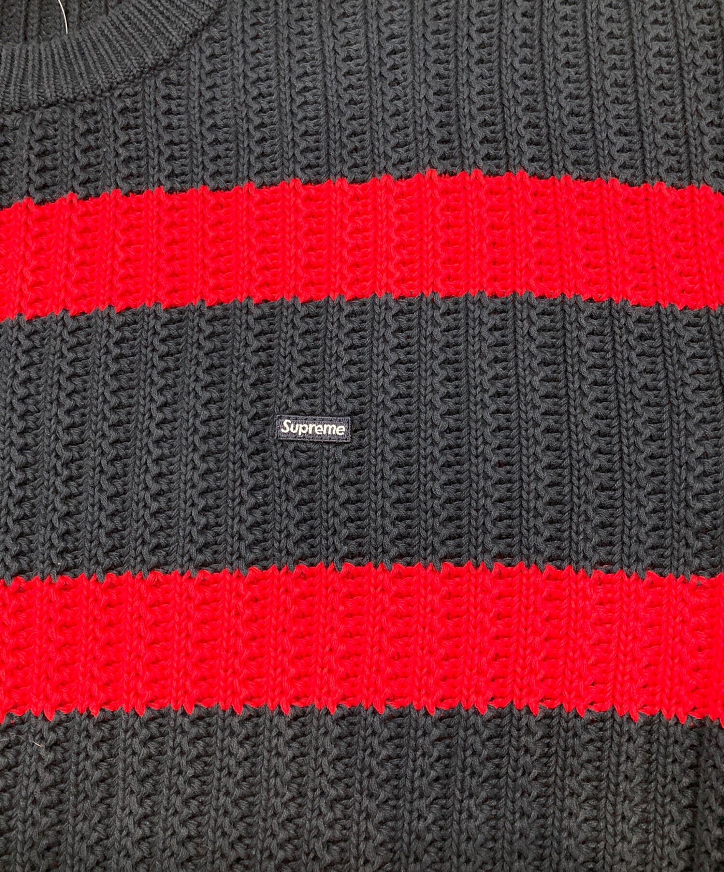 [Pre-owned] SUPREME Loose Gauge Striped Small Box Sweater