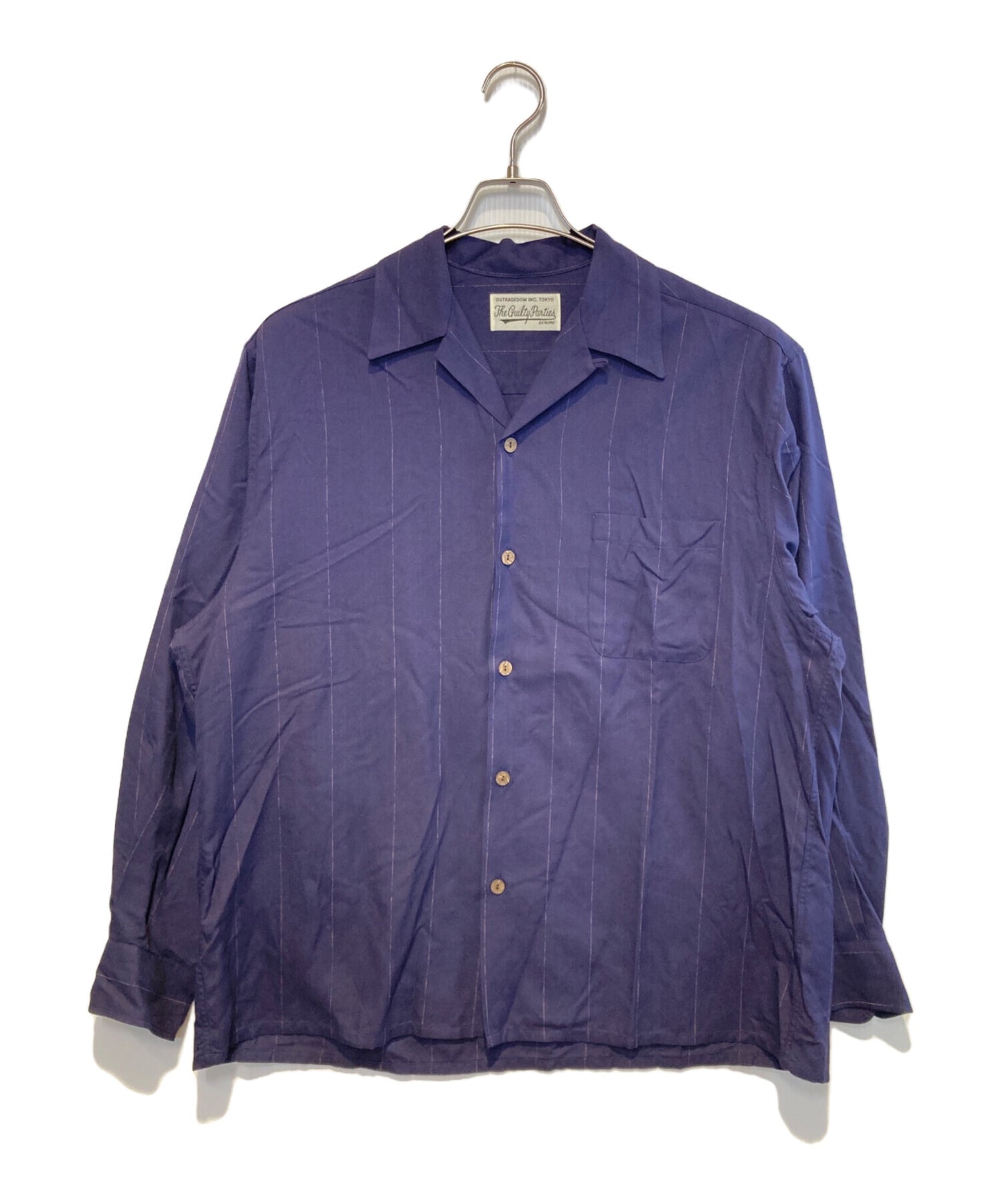 [Pre-owned] WACKO MARIA casual striped open collar shirt