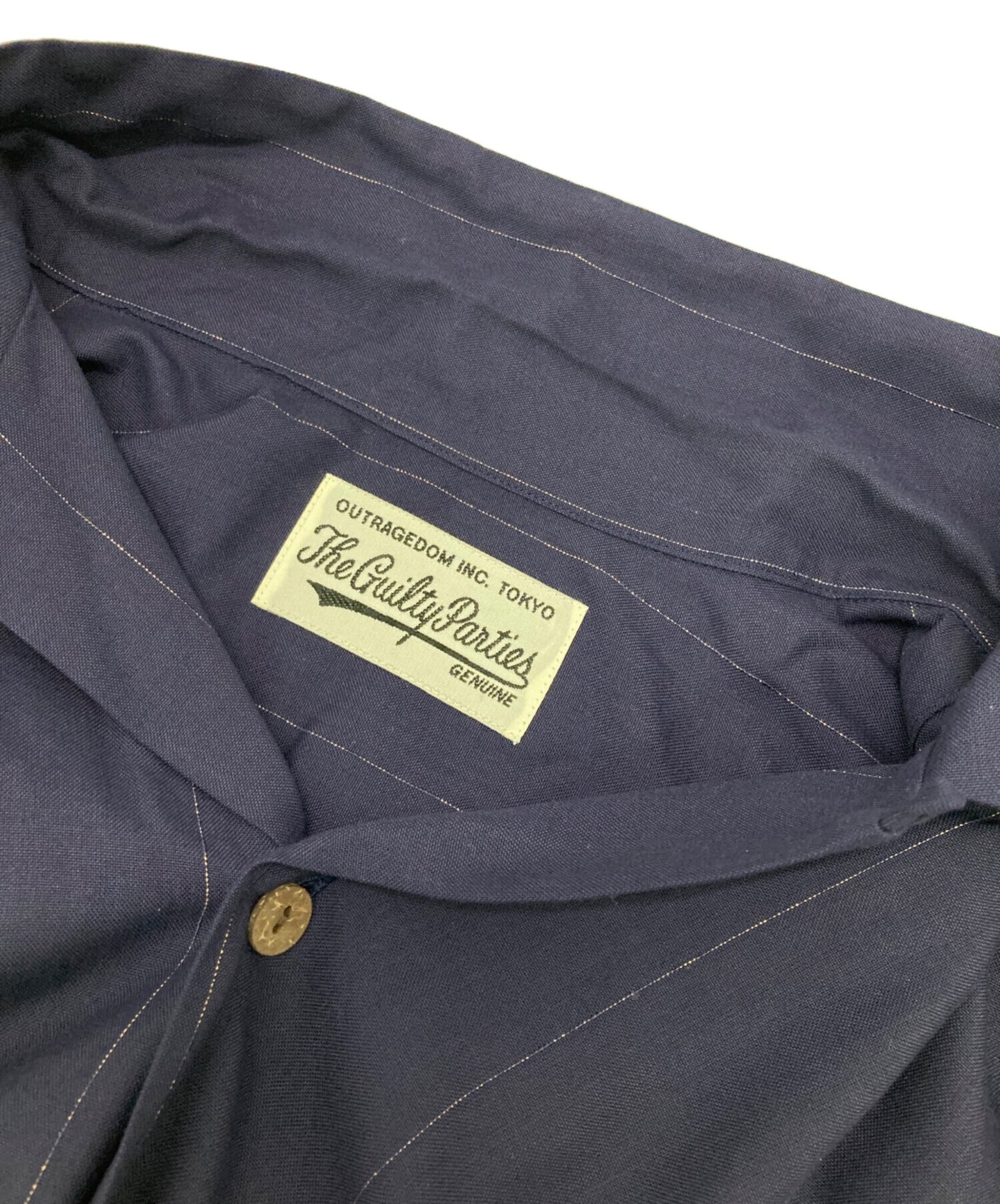 [Pre-owned] WACKO MARIA casual striped open collar shirt