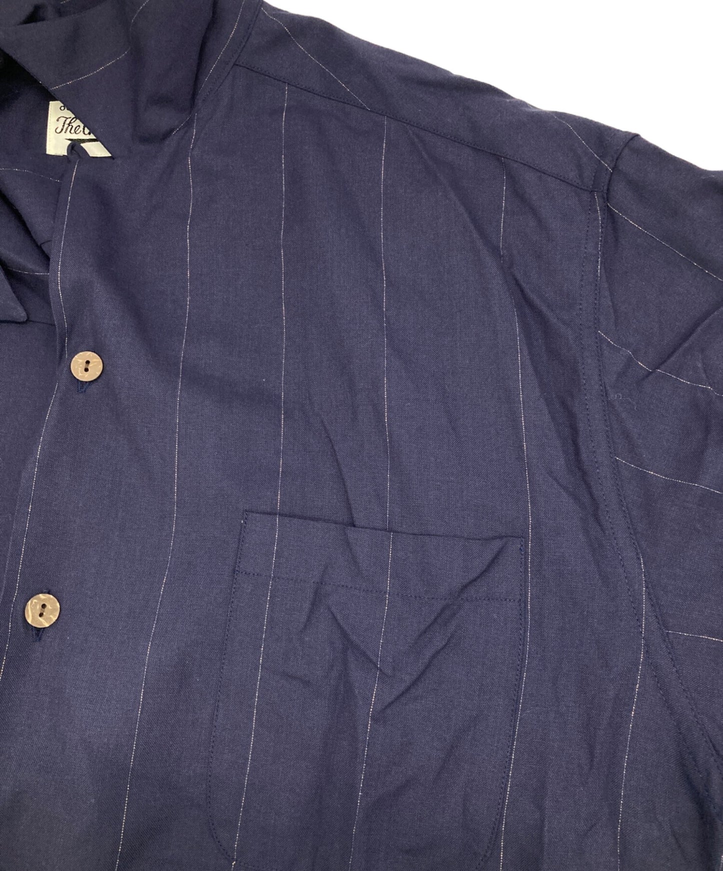 [Pre-owned] WACKO MARIA casual striped open collar shirt