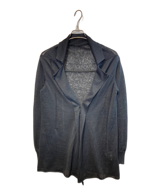 [Pre-owned] YOHJI YAMAMOTO Linen-blend knit jacket FH-K02-380