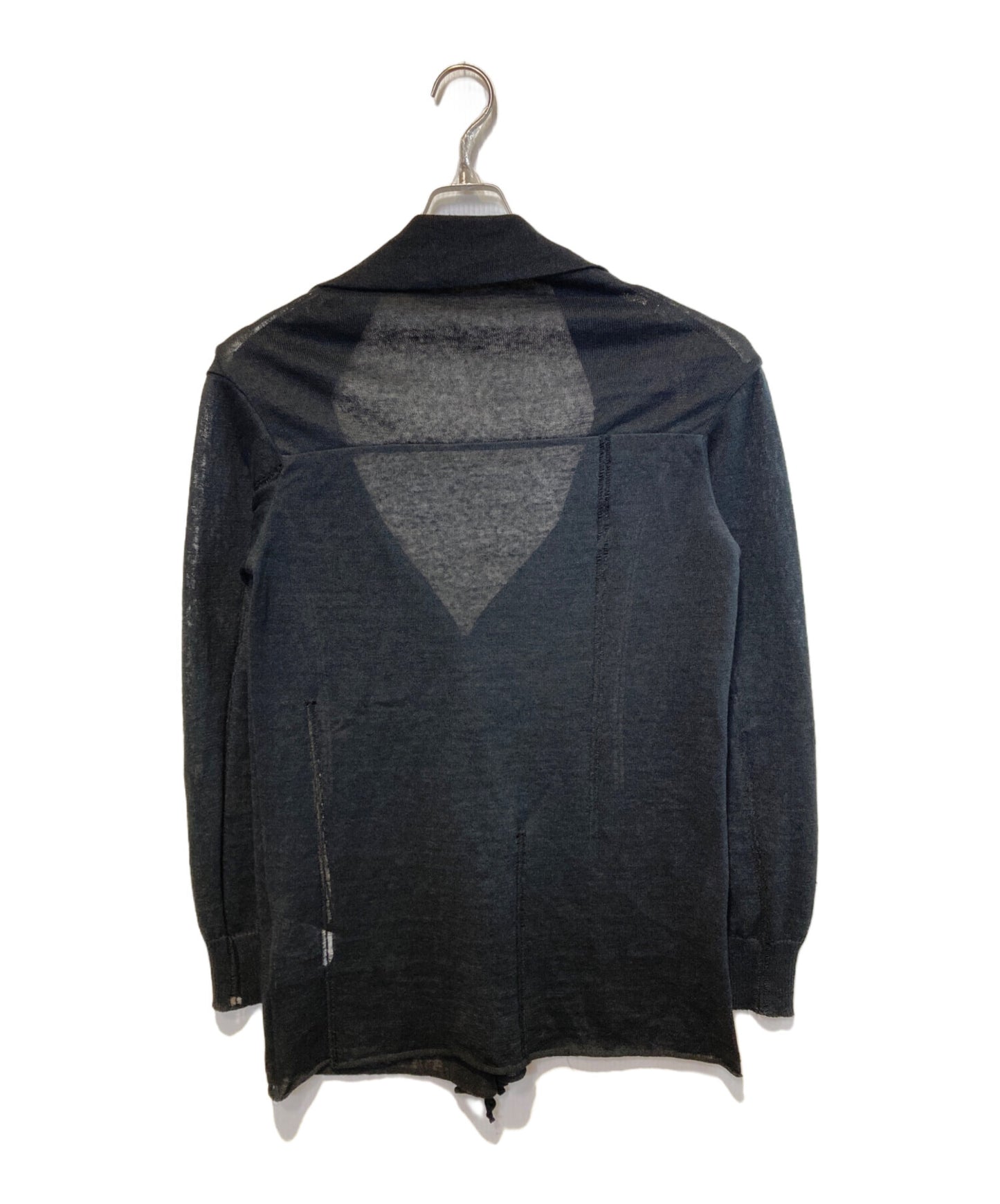 [Pre-owned] YOHJI YAMAMOTO Linen-blend knit jacket FH-K02-380