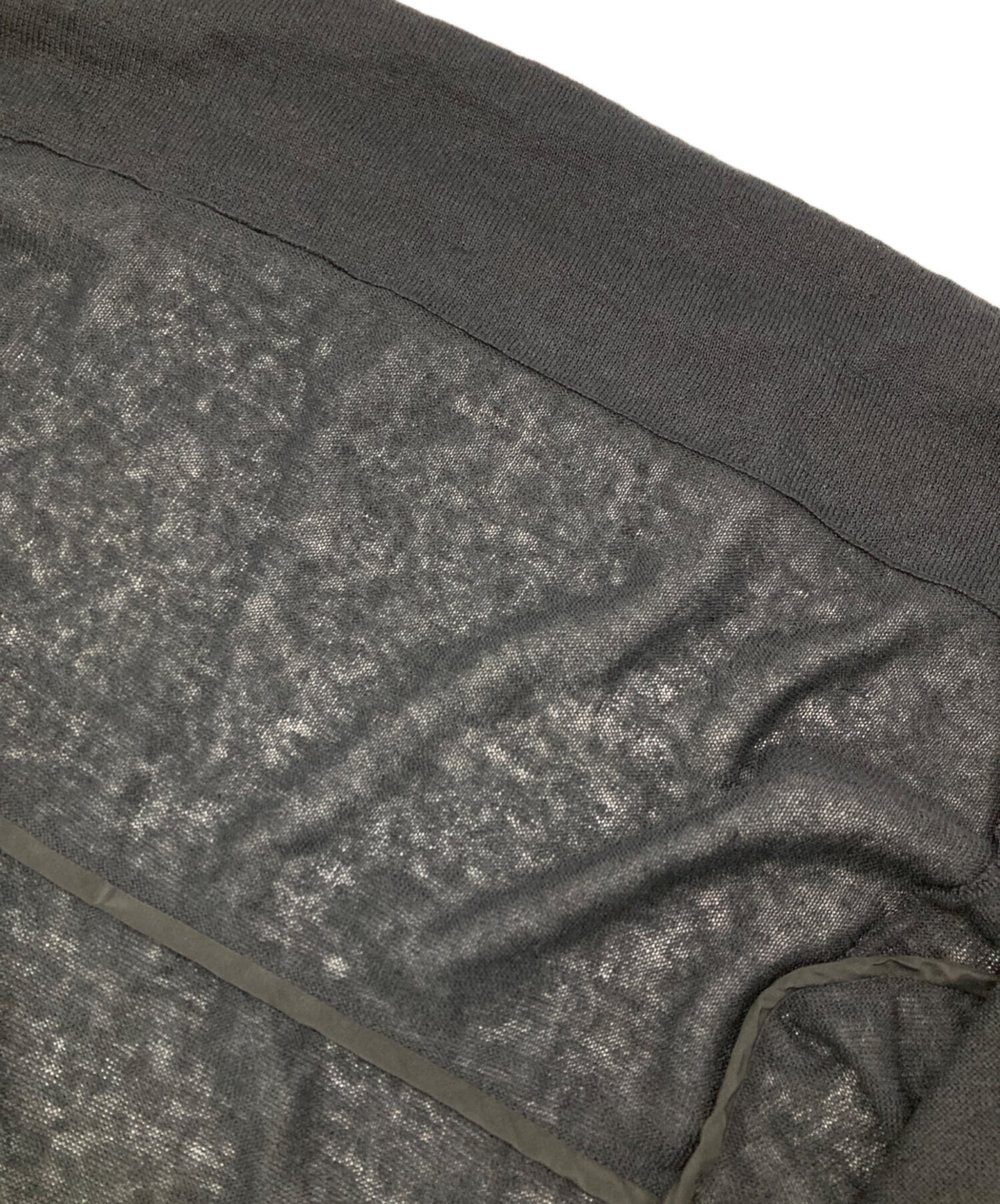 [Pre-owned] YOHJI YAMAMOTO Linen-blend knit jacket FH-K02-380