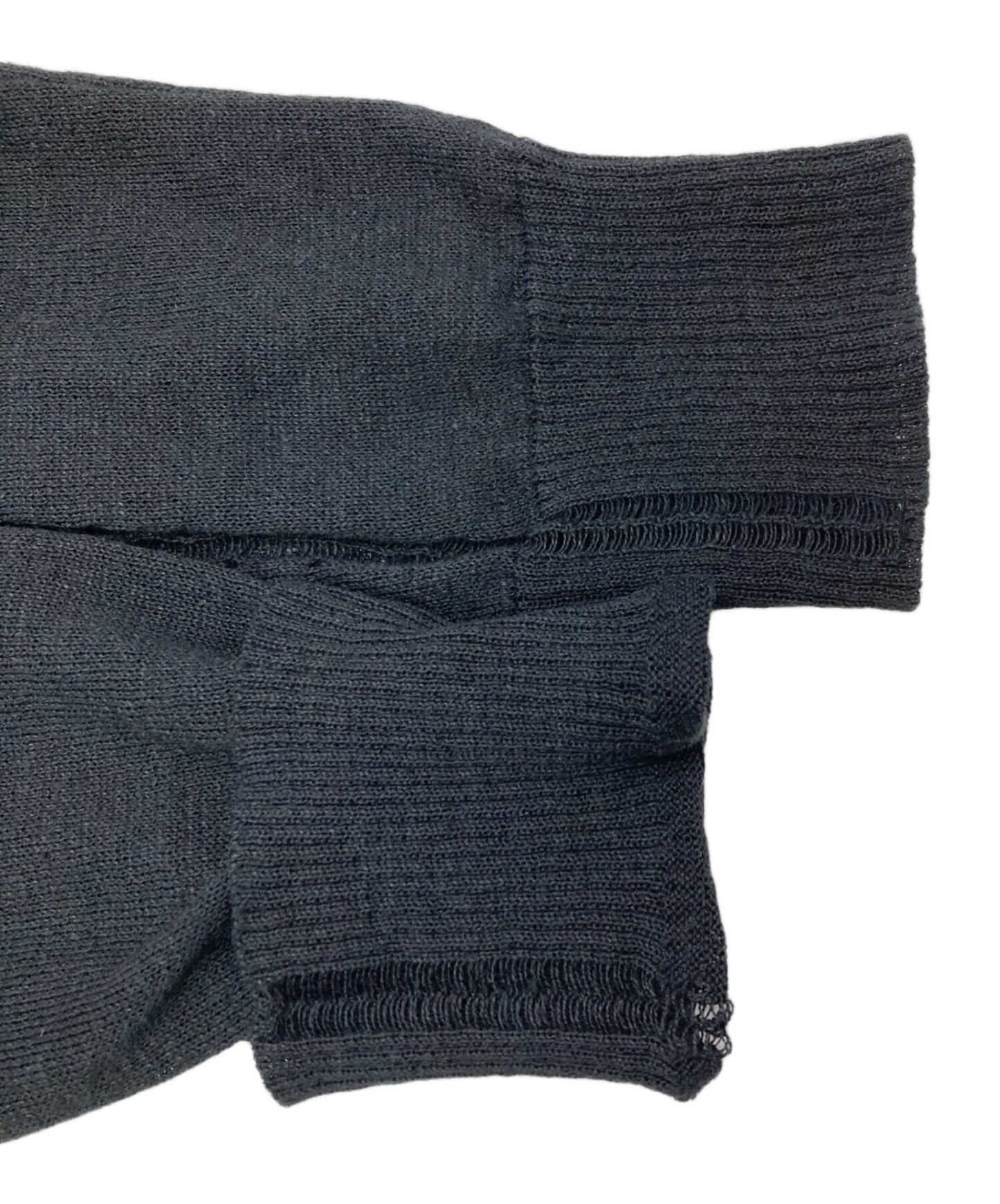 [Pre-owned] YOHJI YAMAMOTO Linen-blend knit jacket FH-K02-380