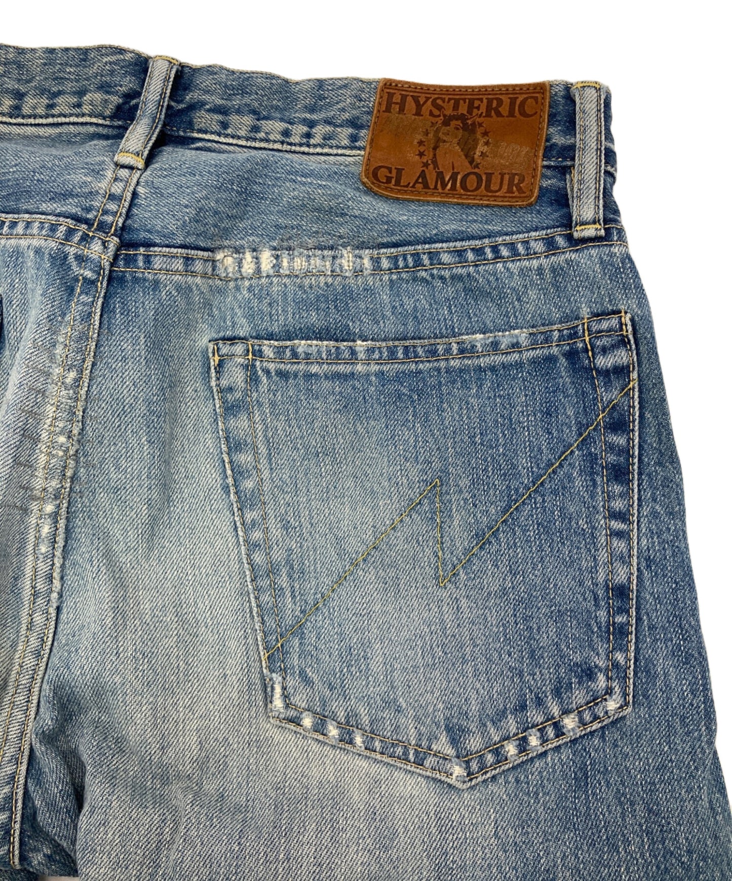 [Pre-owned] Hysteric Glamour Crash Repair Studded Denim Pants 0253AP19